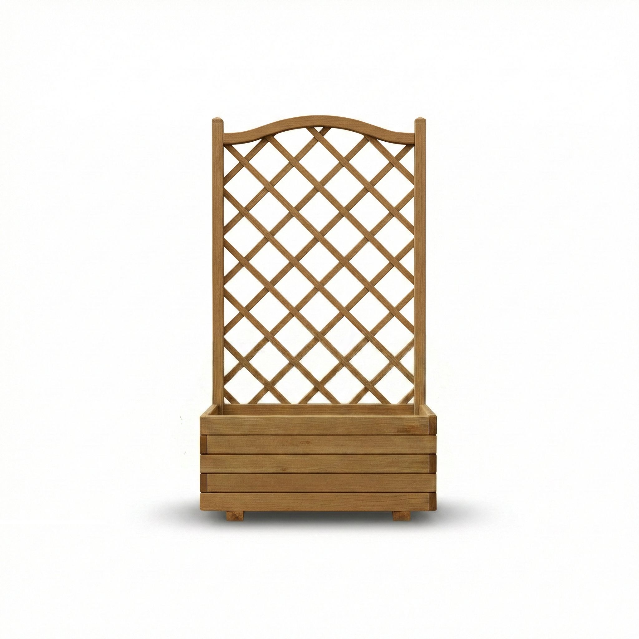 Verve Bopha Rectangular Wood Trough 100L (W)90cm- Brown