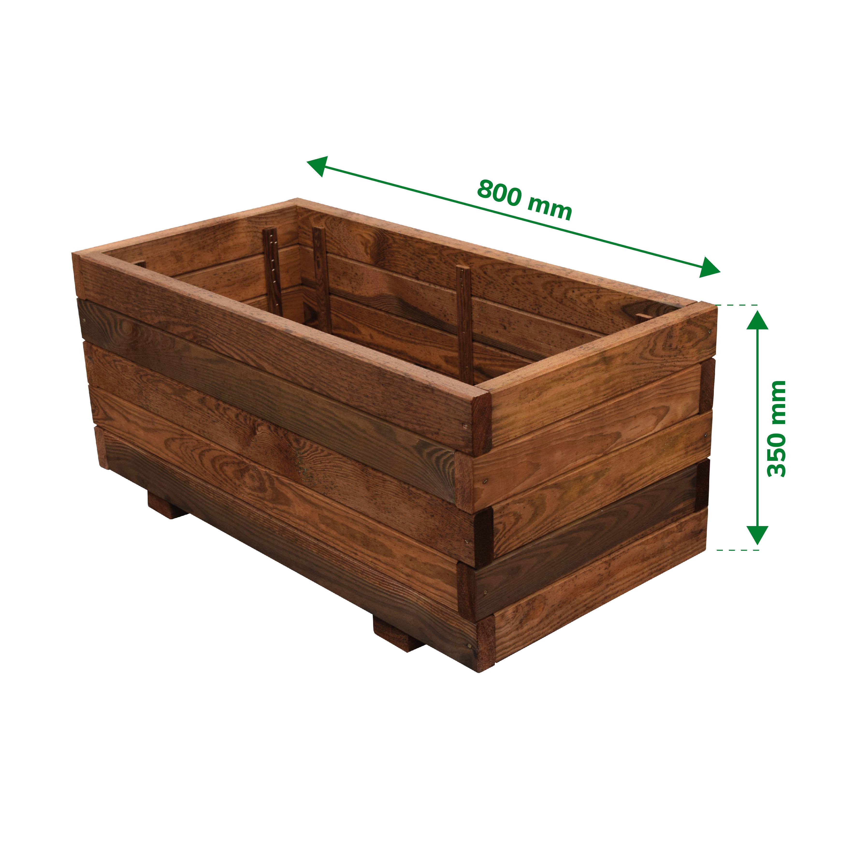 Verve Bopha Rectangular Wood Trough 110L (W)80cm