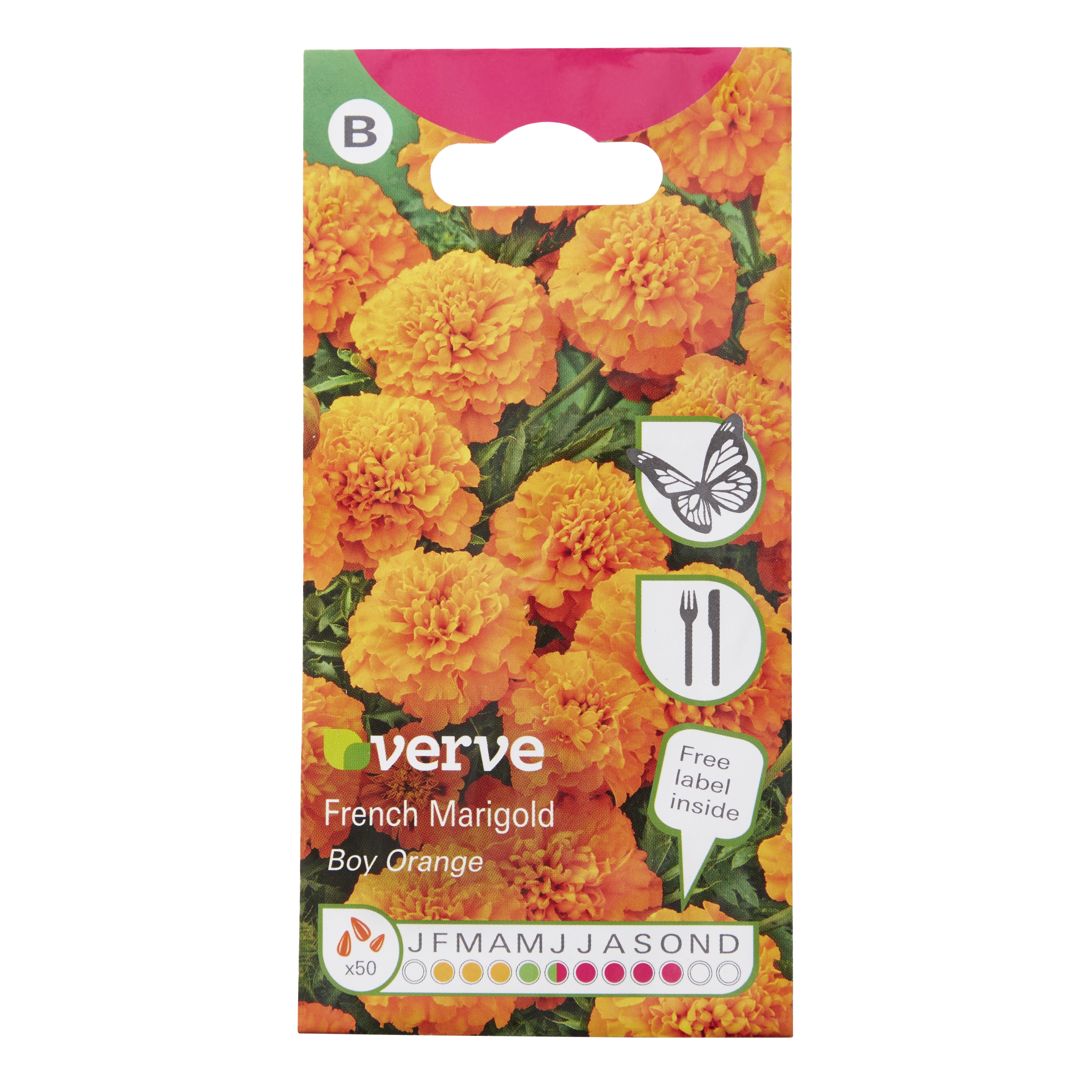 Verve Boy orange Marigold Seeds