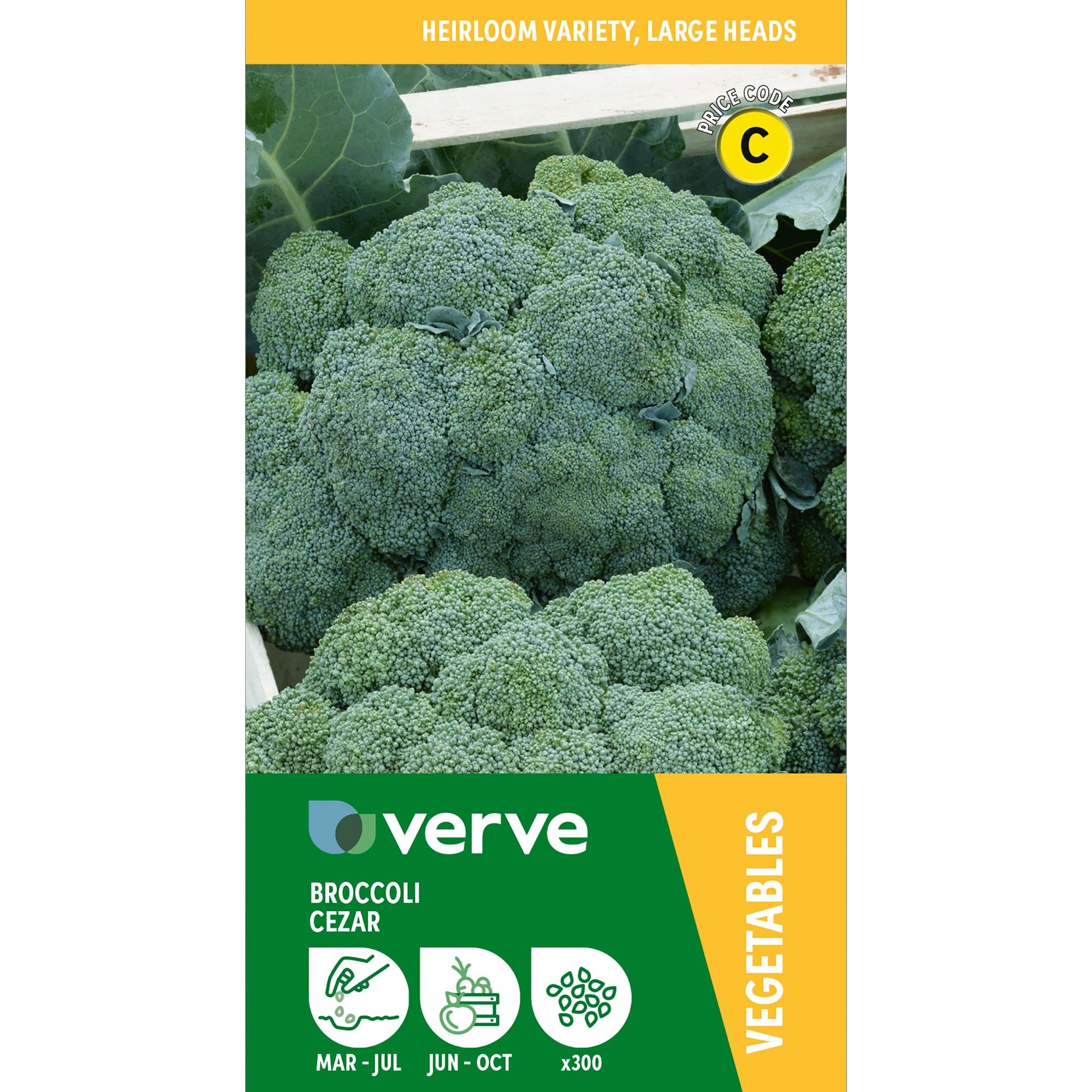 Verve Broccoli 'Cezar' Vegetable Seeds