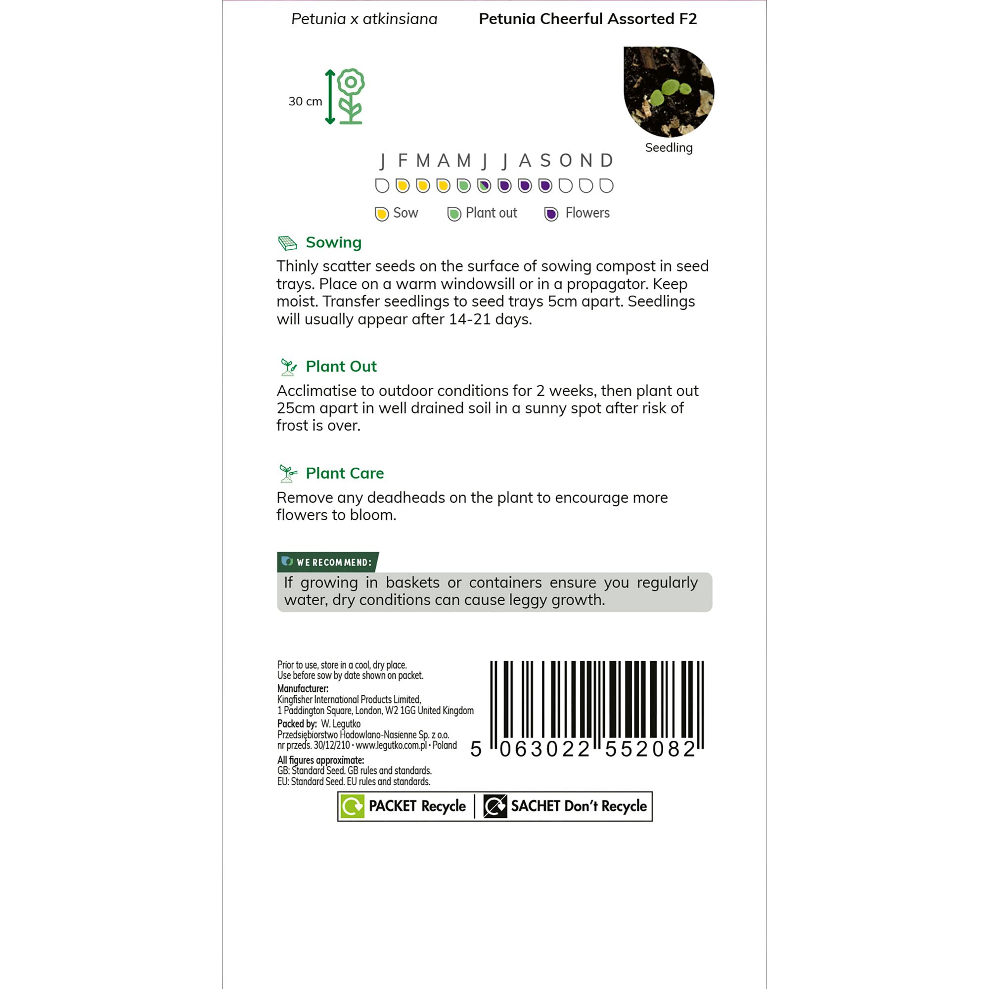 Verve Cheerful Assorted F2 Petunia Seeds