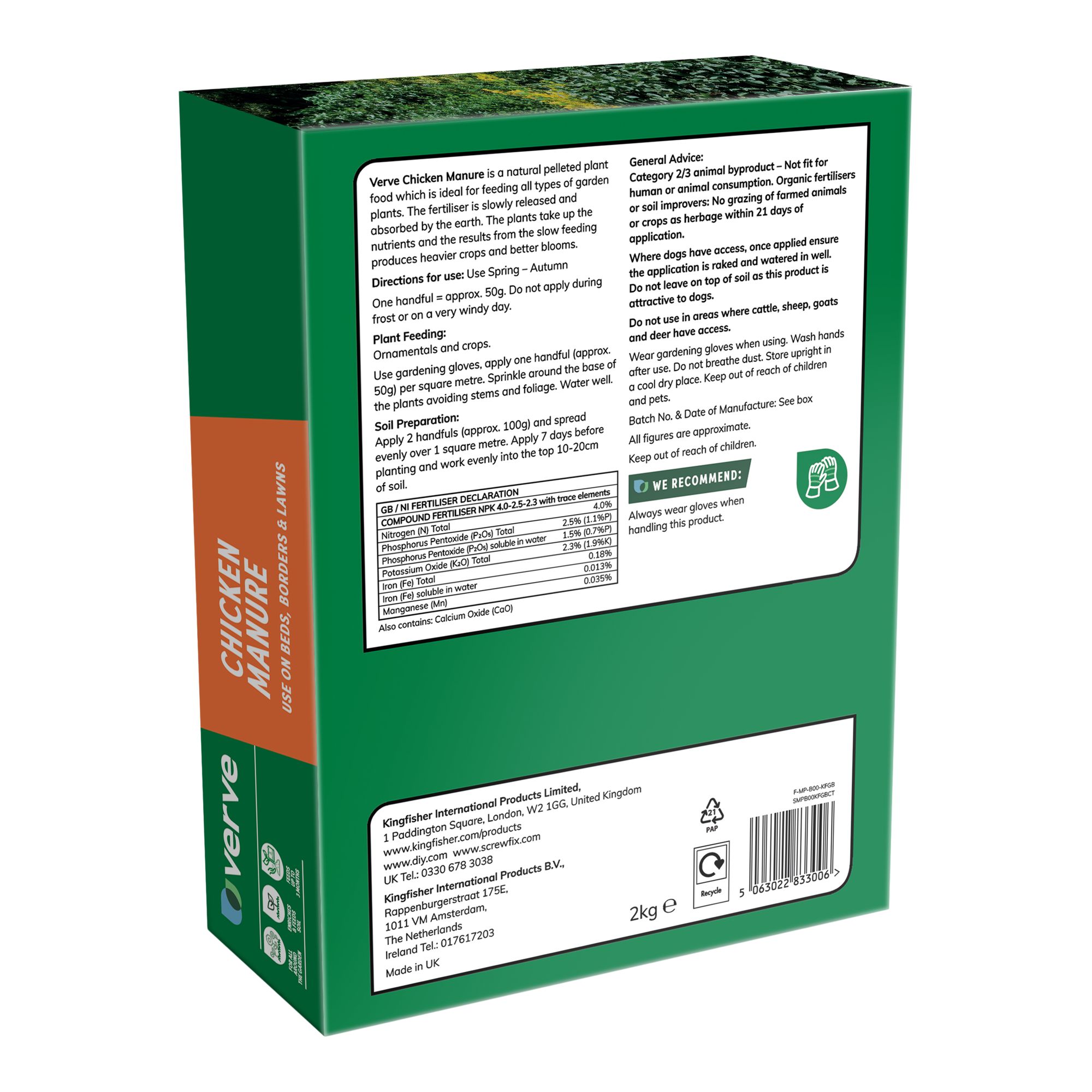 Verve Chicken Manure 2kg