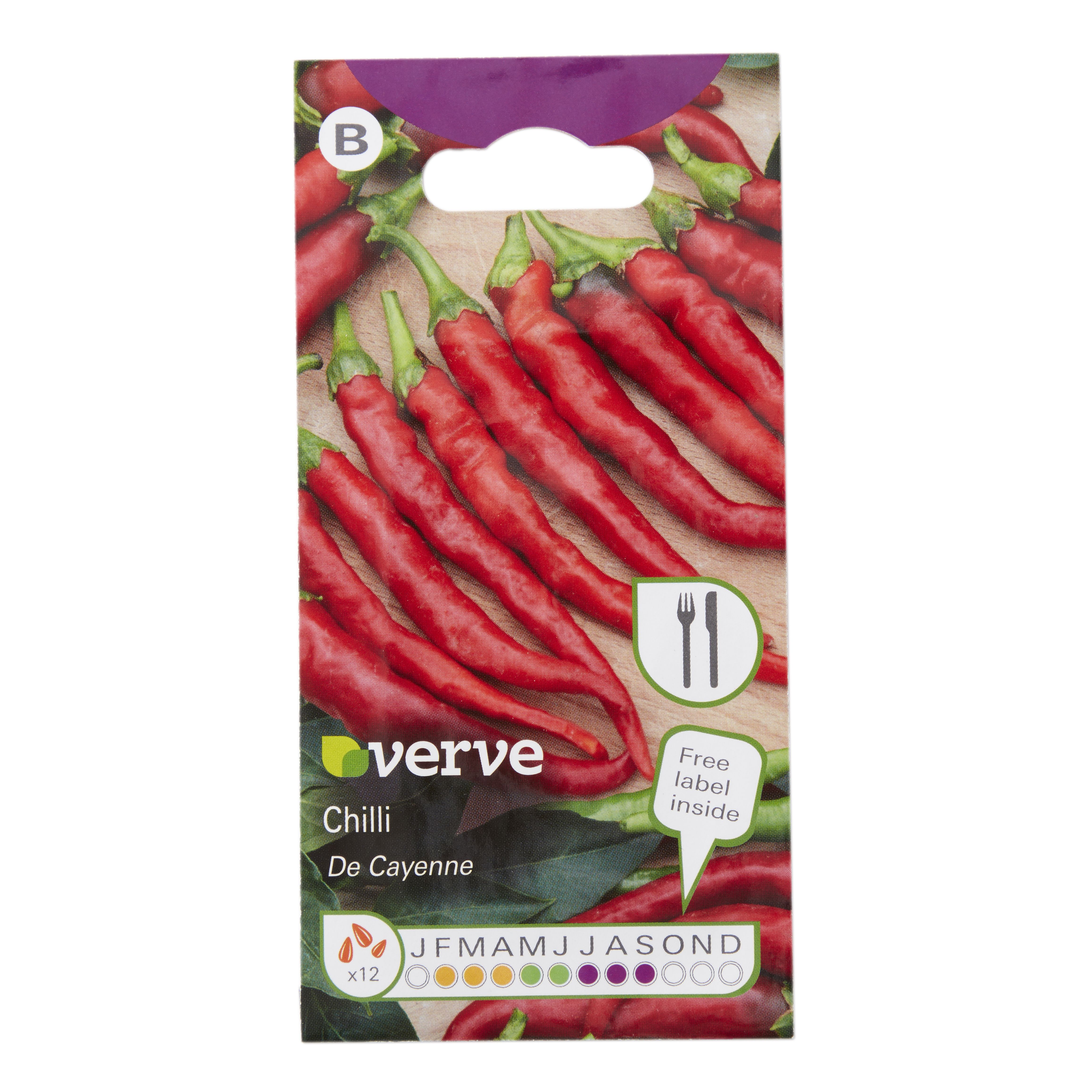 Verve Chilli de cayenne Seeds