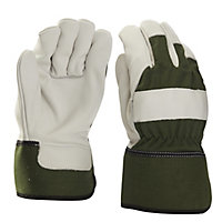 Verve Cotton Green & white Gardening gloves X Large, Pair