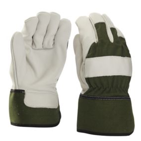Verve Cotton Green & white Gardening gloves X Large, Pair