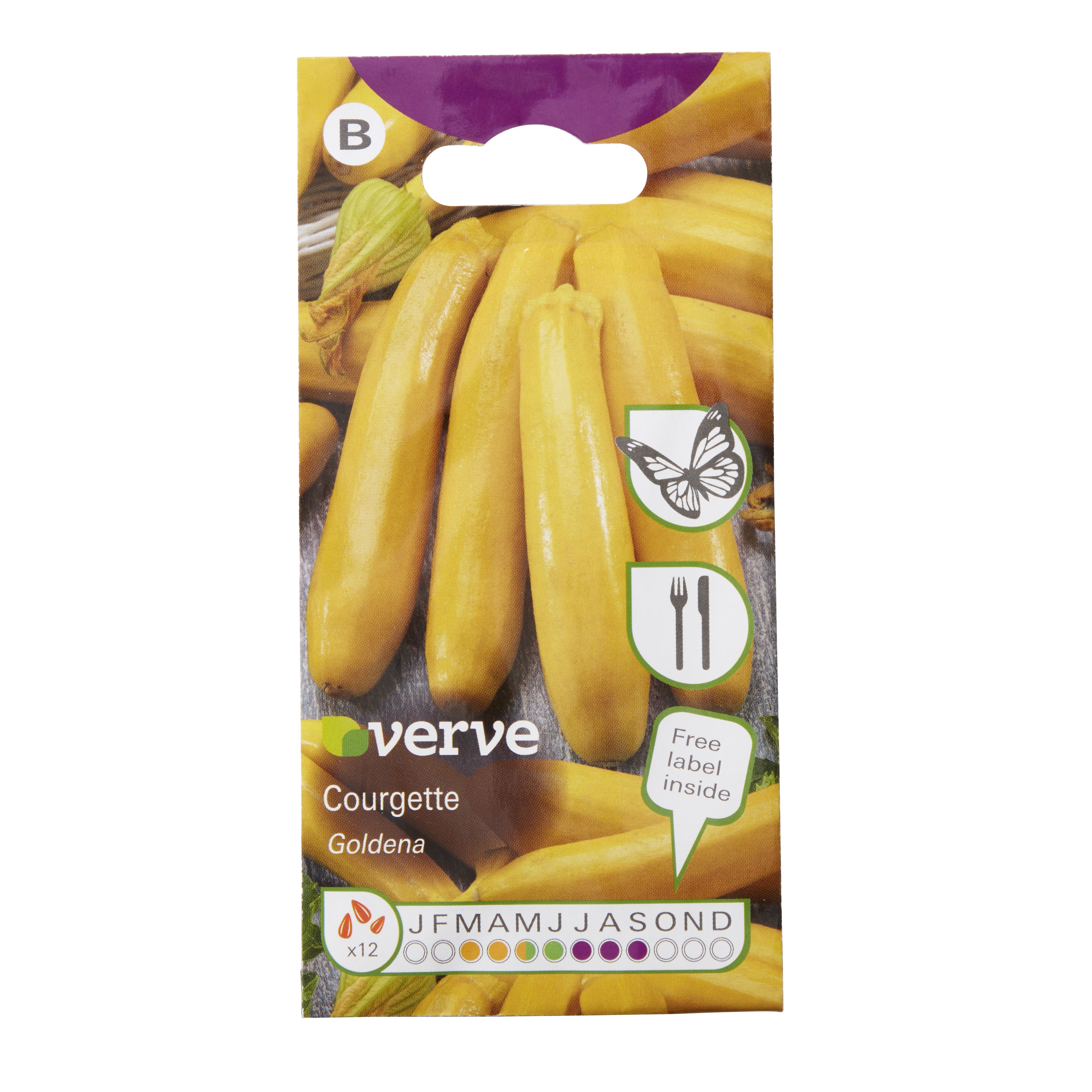Verve 'Courgette goldena' Vegetable Seeds