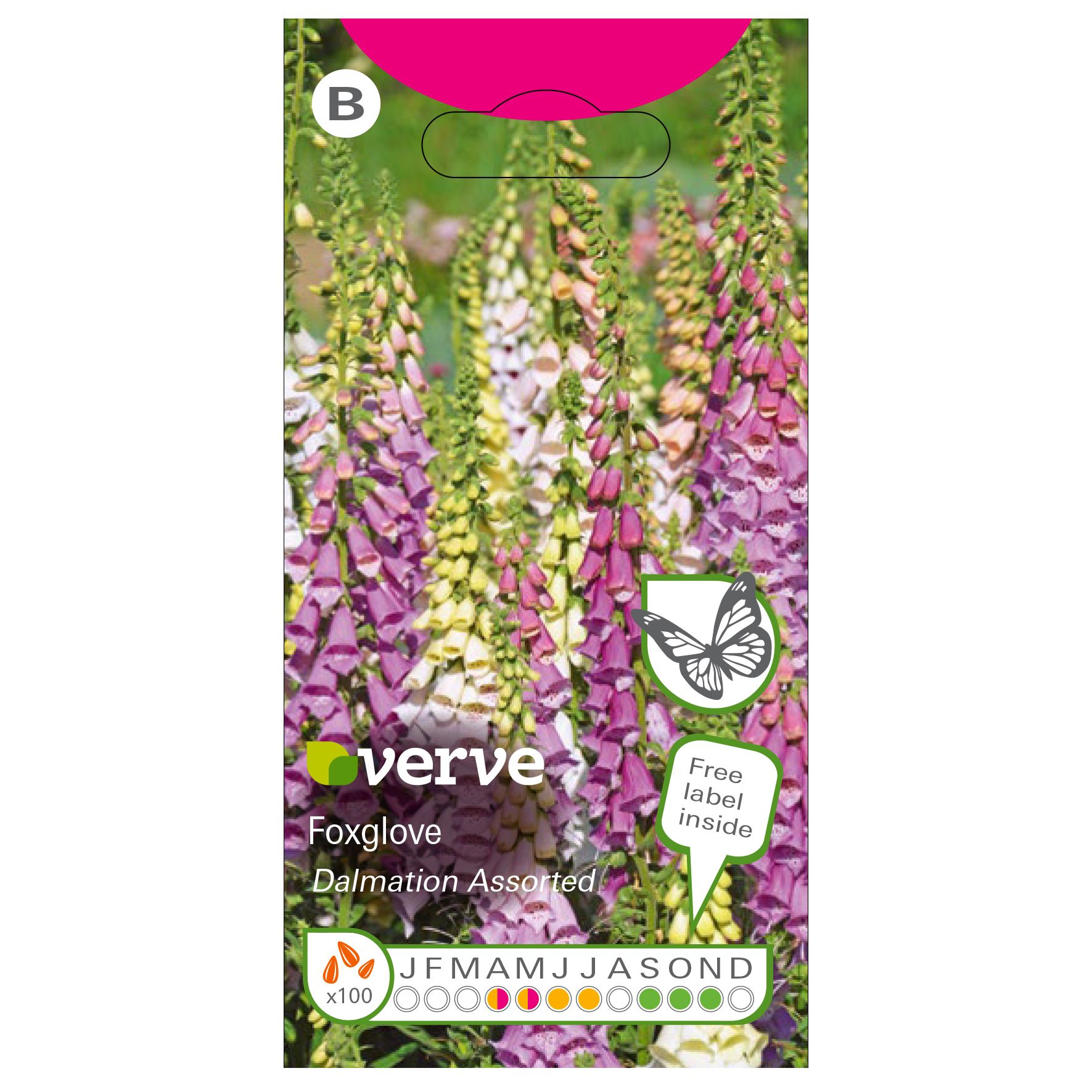 Verve Dalmatian Foxglove Seeds