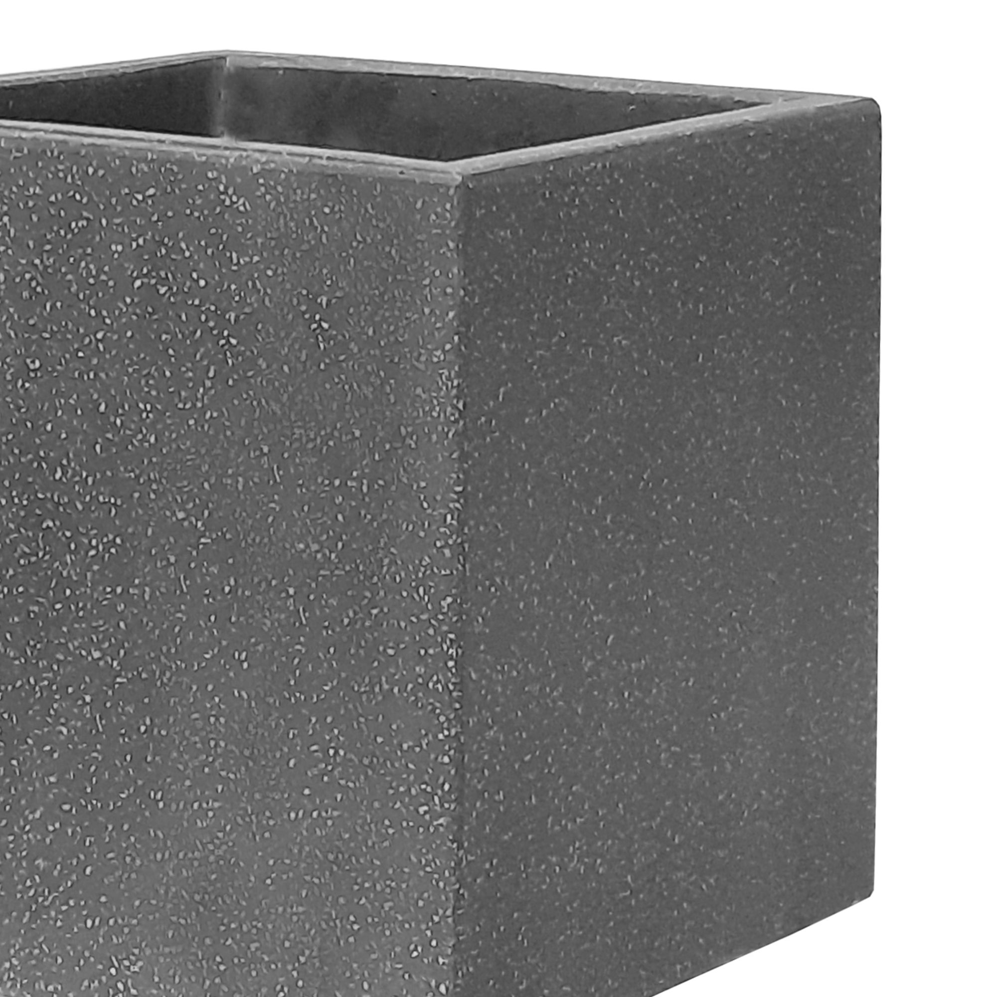 Verve Dark grey Square Planter (H)40cm (W)40cm (D)40cm
