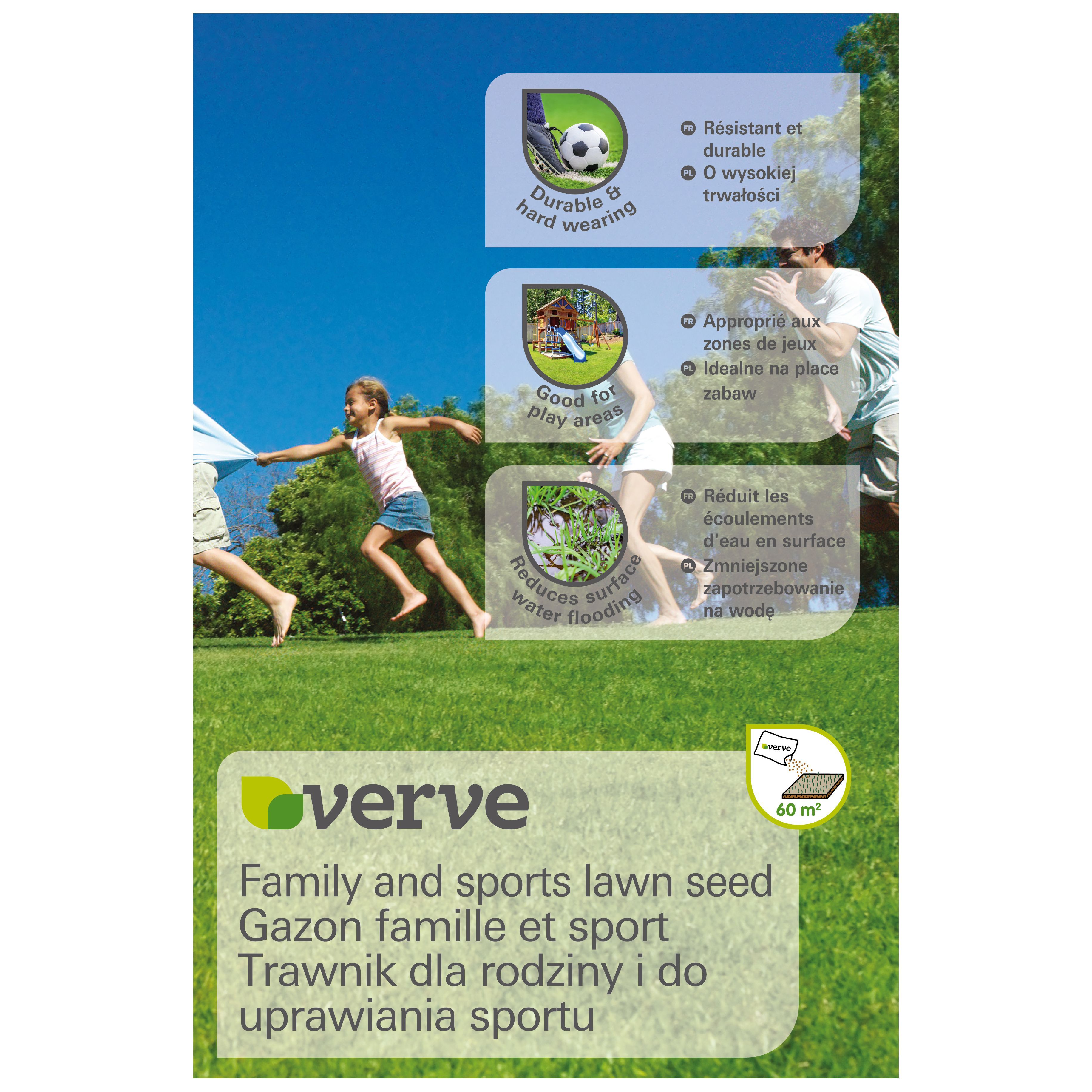 Verve Family Sports Lawn Seed 60m 1 5kg Diy At B Q