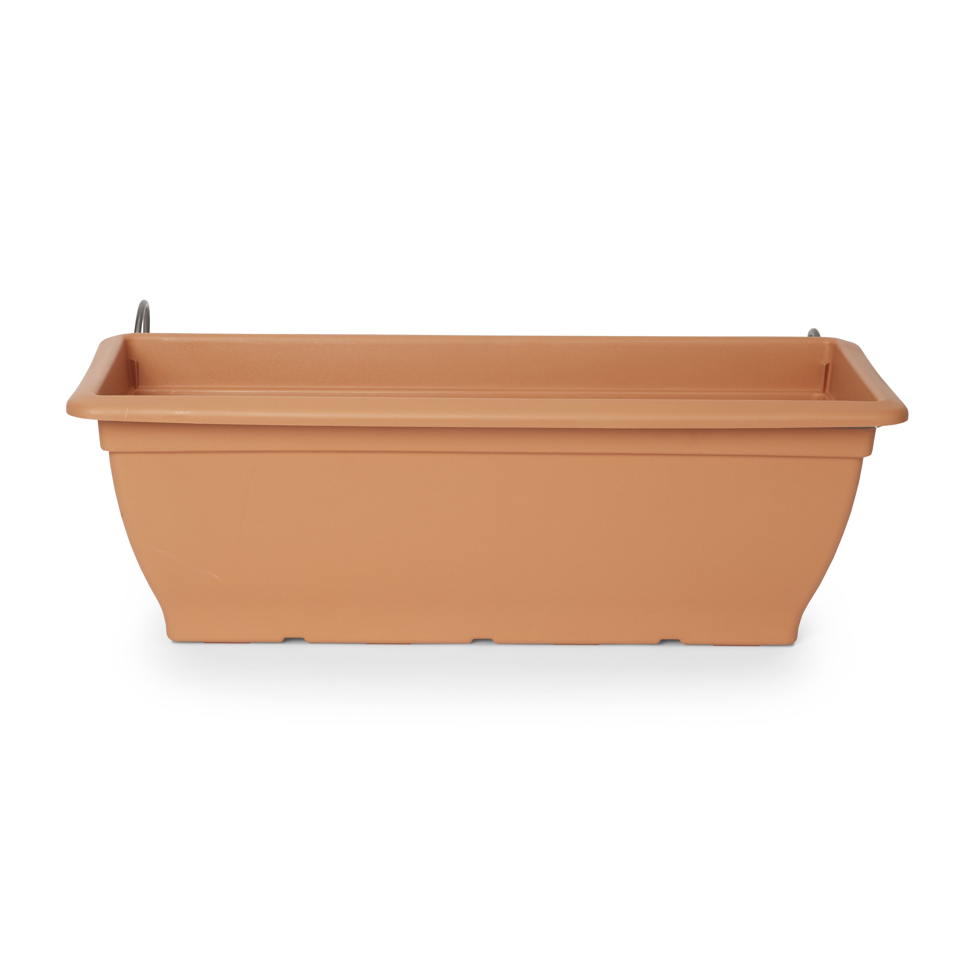 Verve Florus 1.5L Brown Plastic Bell Rectangular Trough (H)20cm (W)24.5cm (D)60cm