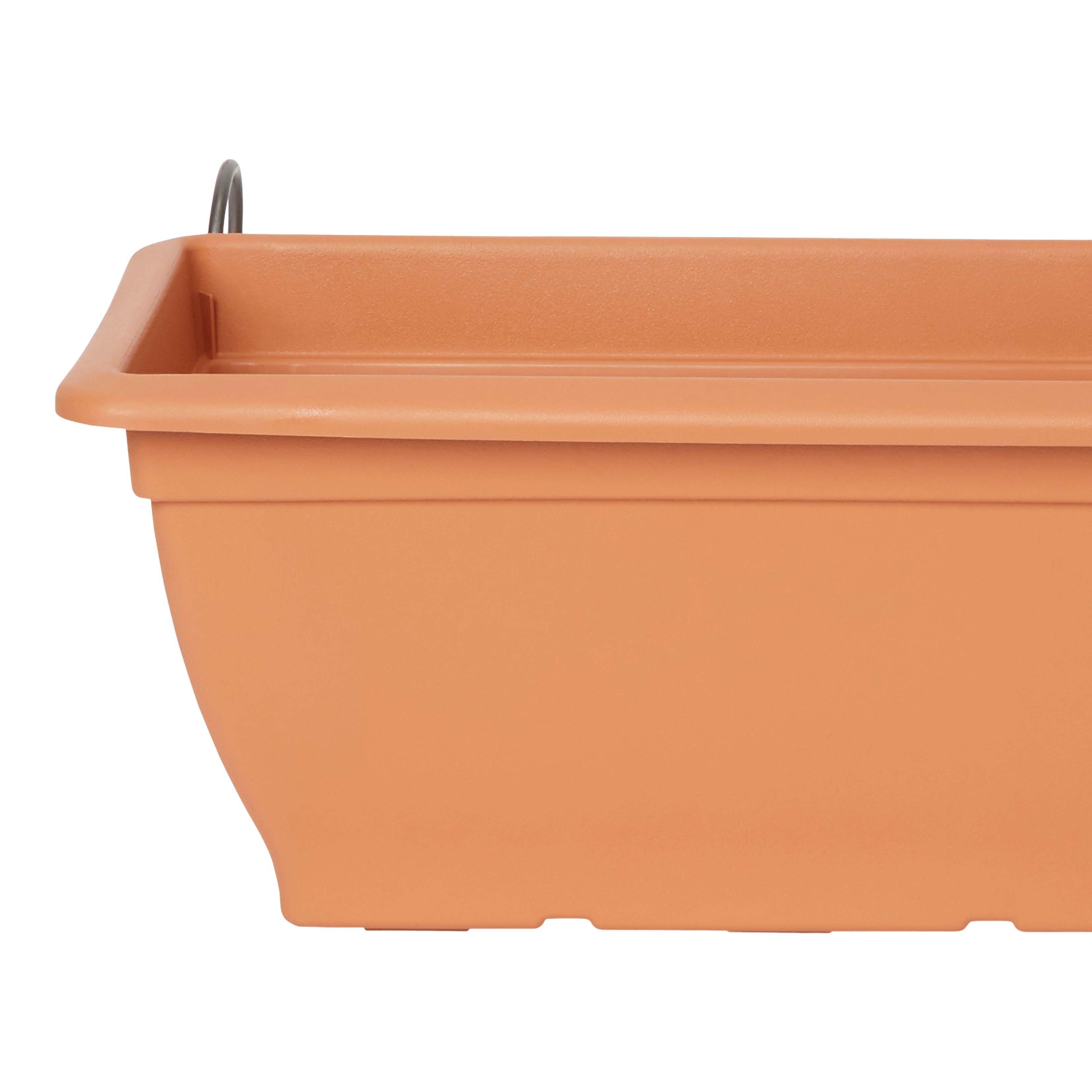 Verve Florus 1.5L Brown Plastic Bell Rectangular Trough (H)20cm (W)24.5cm (D)60cm