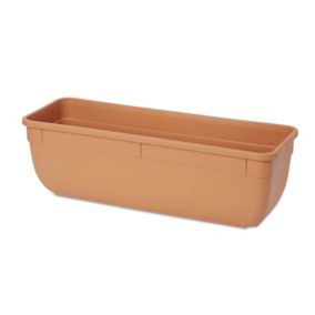 Verve Florus Brown Plastic Bell Rectangular Trough (H) 15cm x (W) 15cm (H)15cm (W)15cm