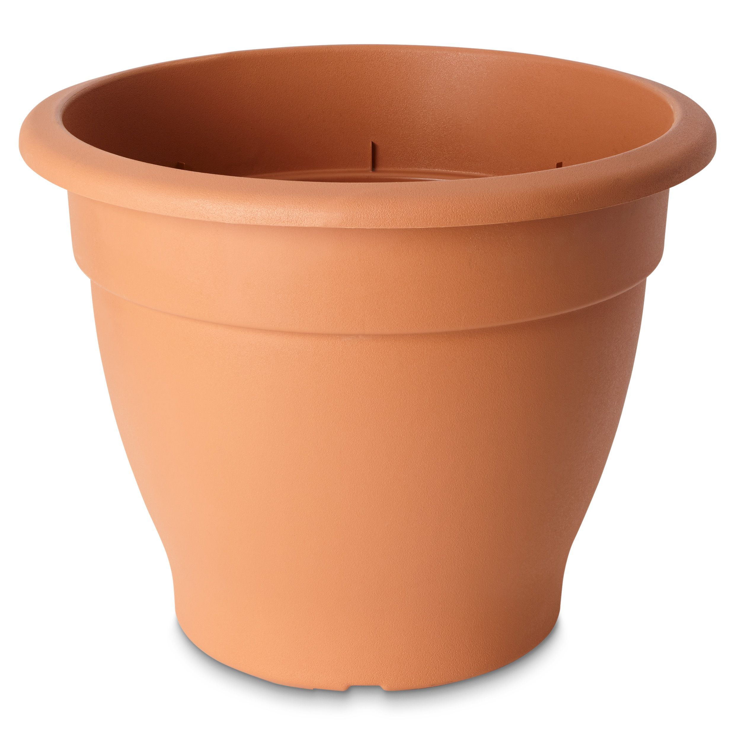 Verve Florus Brown Plastic Bell Round Plant pot (Dia) 55cm, (H)40cm, 60.5L