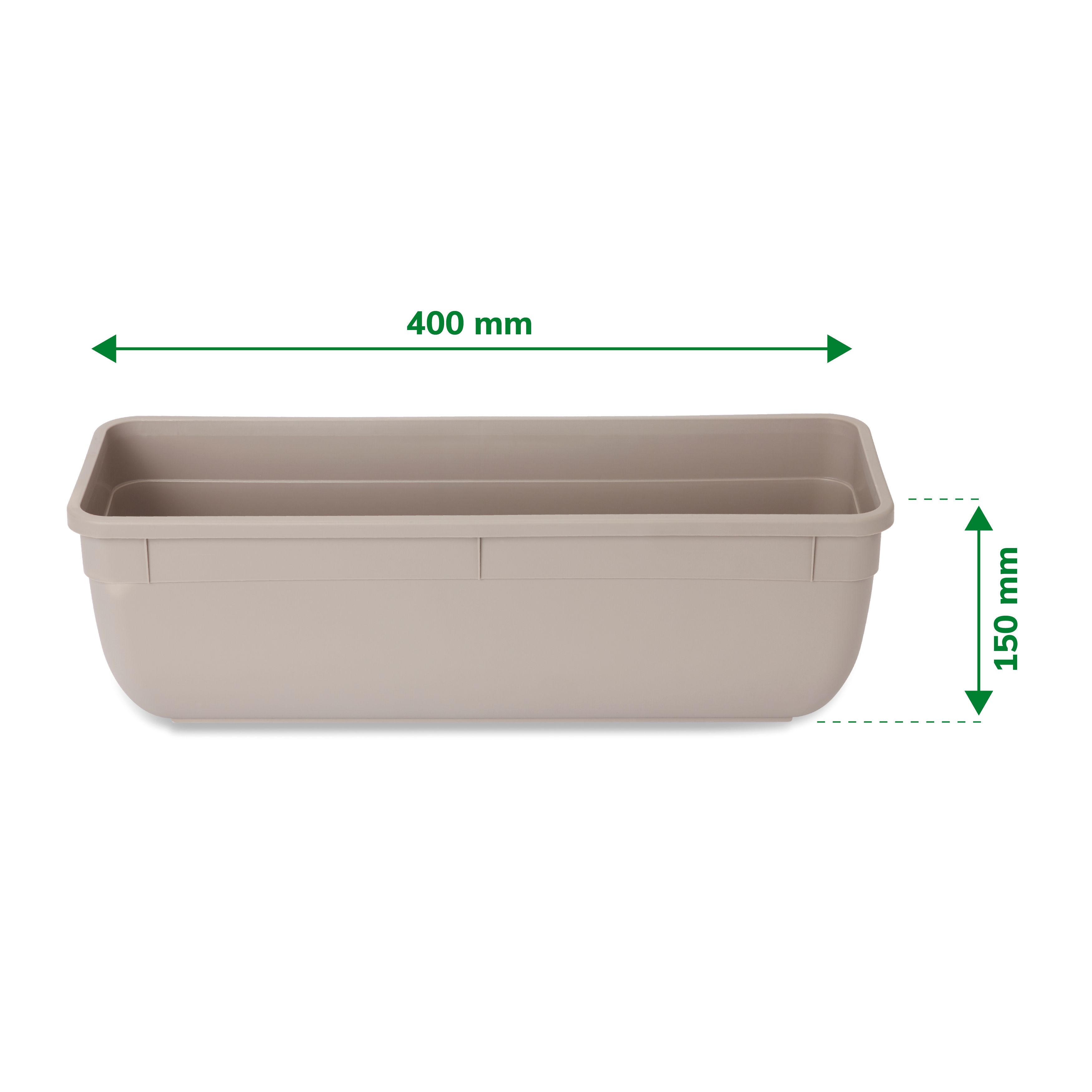 Verve Florus Rectangular Plastic Trough 5.06L (W)15cm