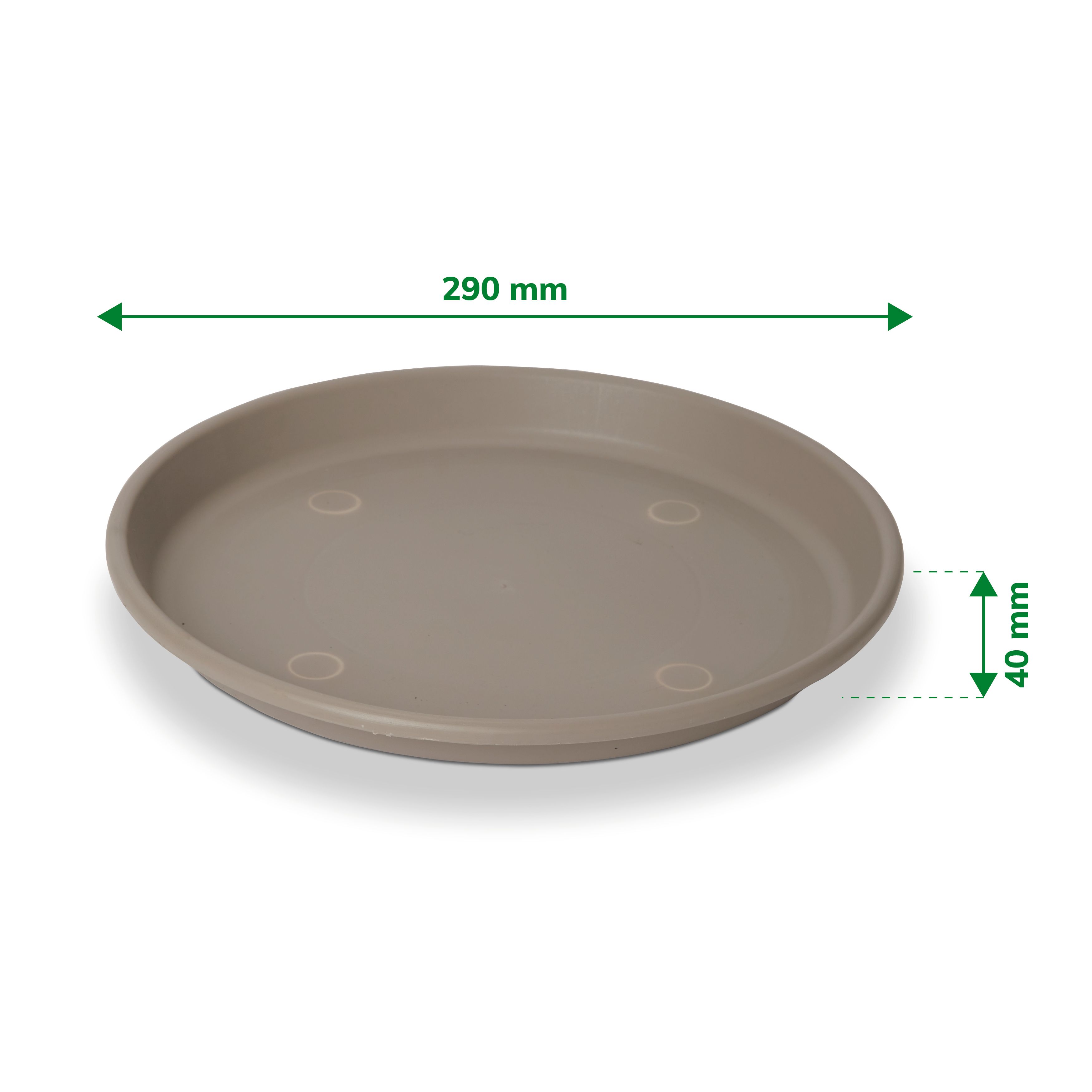Verve Florus Taupe Bell pot Saucer (Dia)29cm