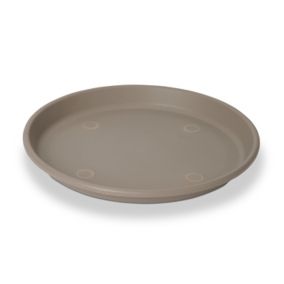 Verve Florus Taupe Bell pot Saucer (Dia)29cm