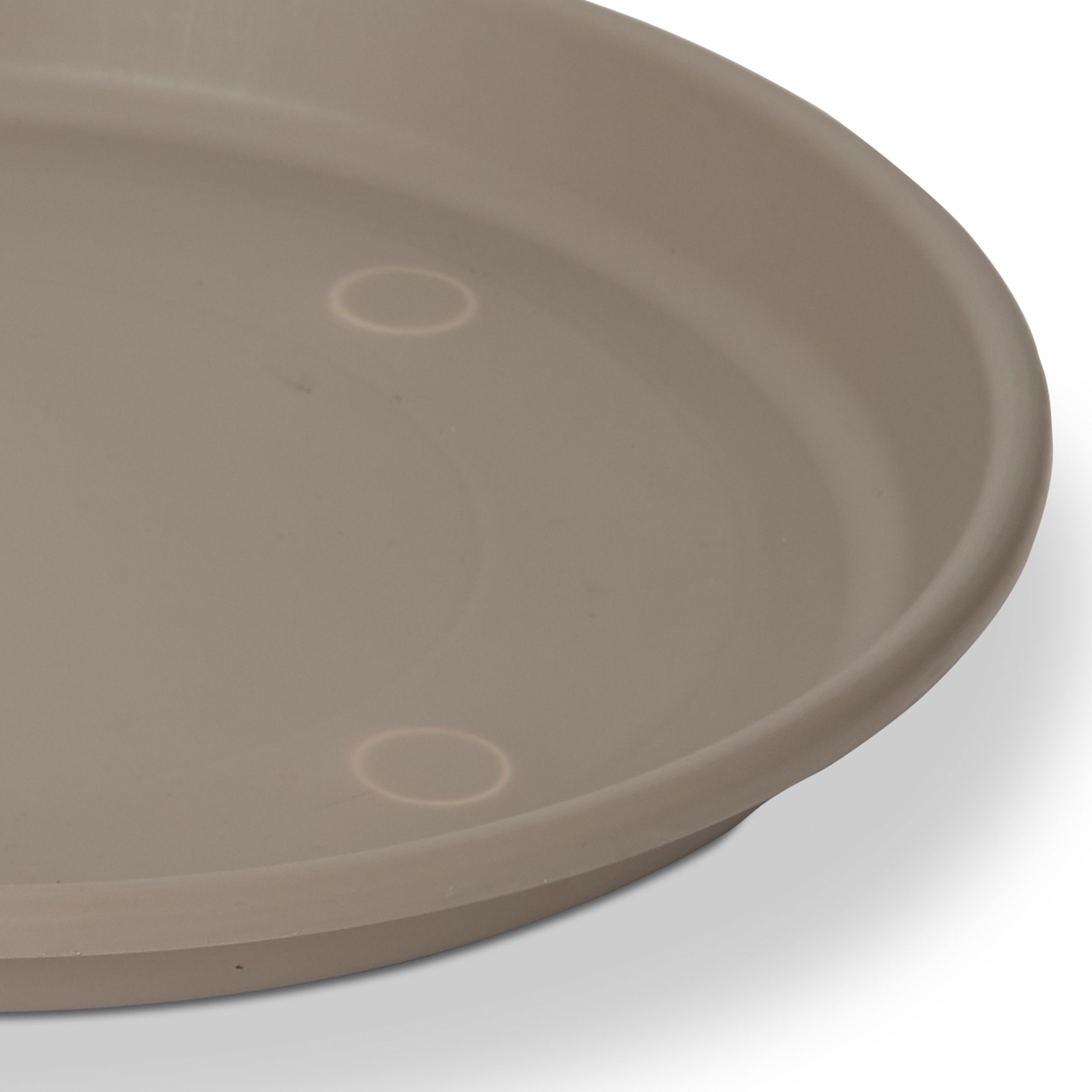 Verve Florus Taupe Bell pot Saucer (Dia)36cm