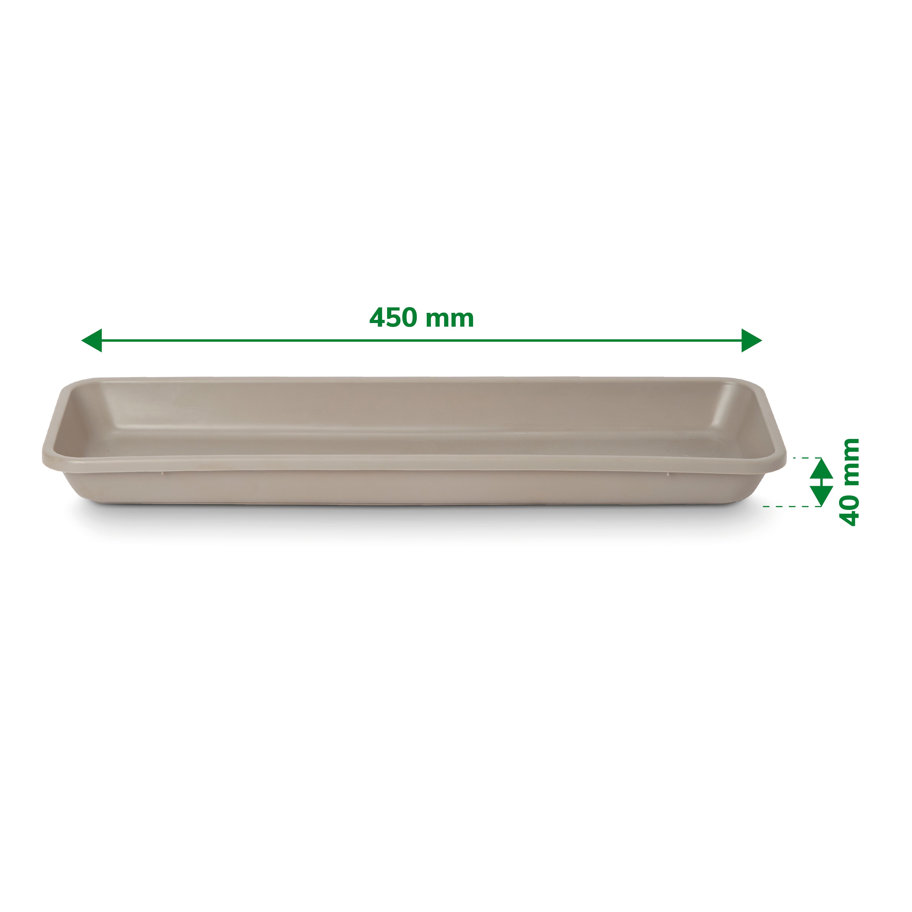 Verve Florus Taupe Bell trough Saucer