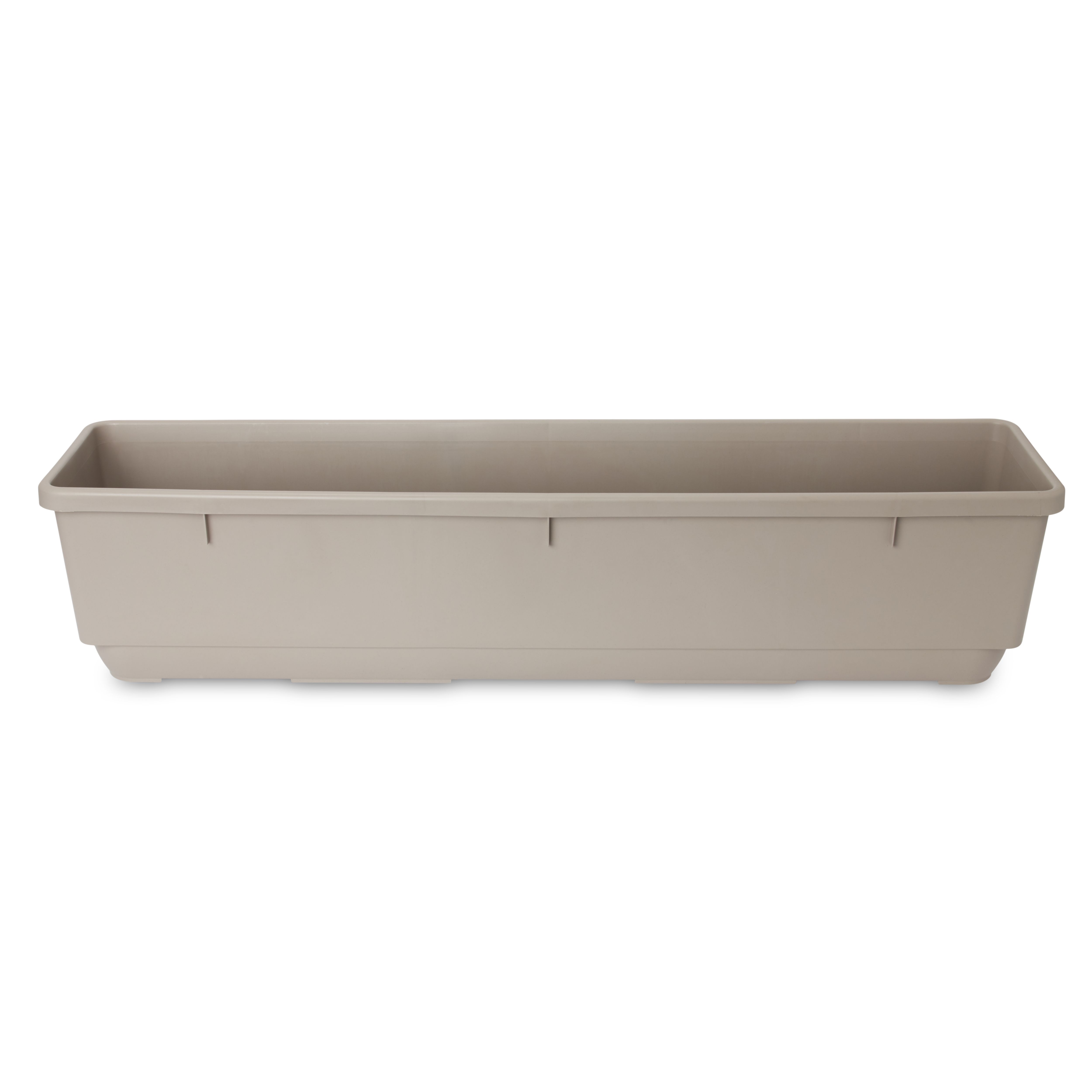 Verve Florus Taupe Plastic Bell Rectangular Trough (H)20cm (W)20cm