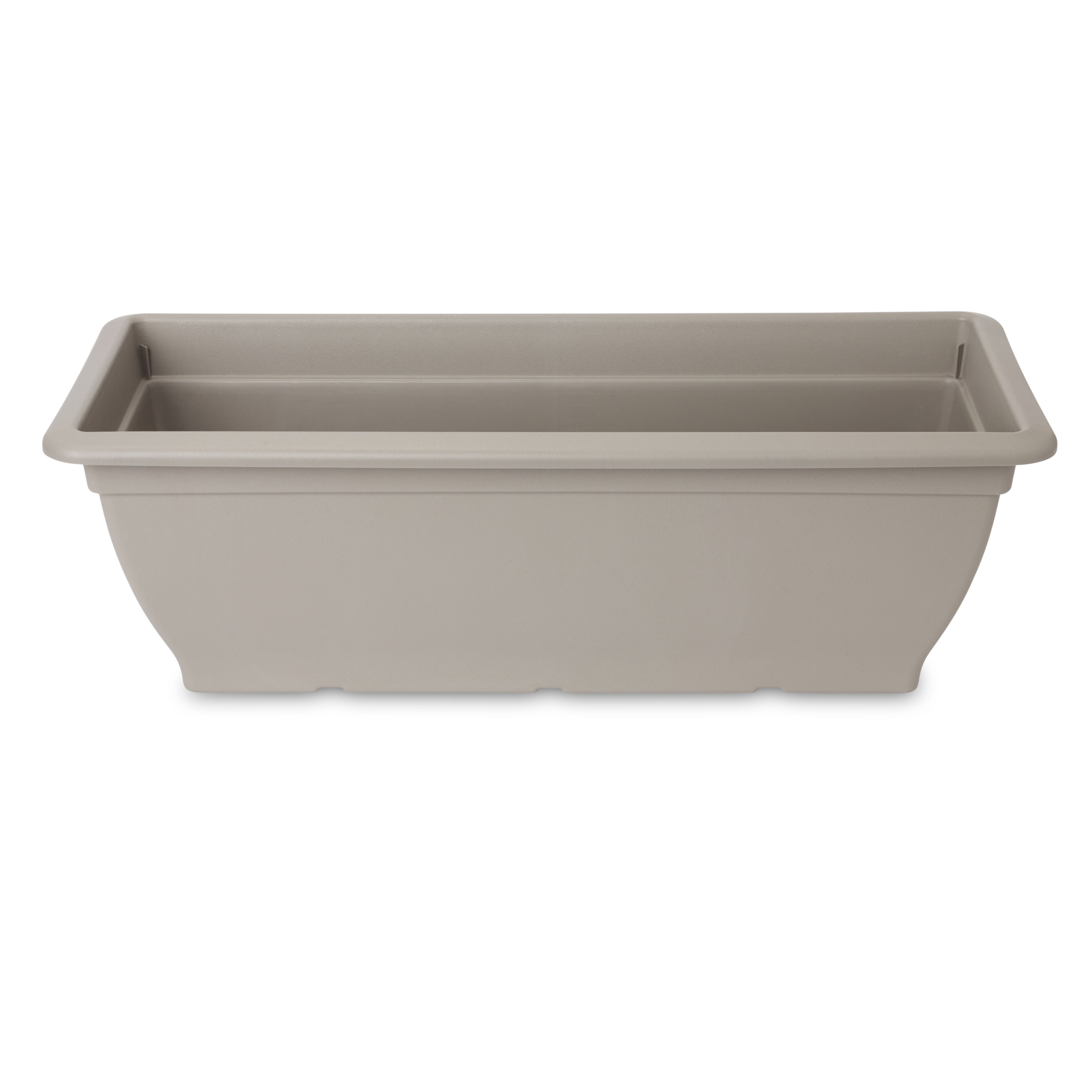 Verve Florus Taupe Plastic Bell Rectangular Trough (H)20cm (W)24.5cm