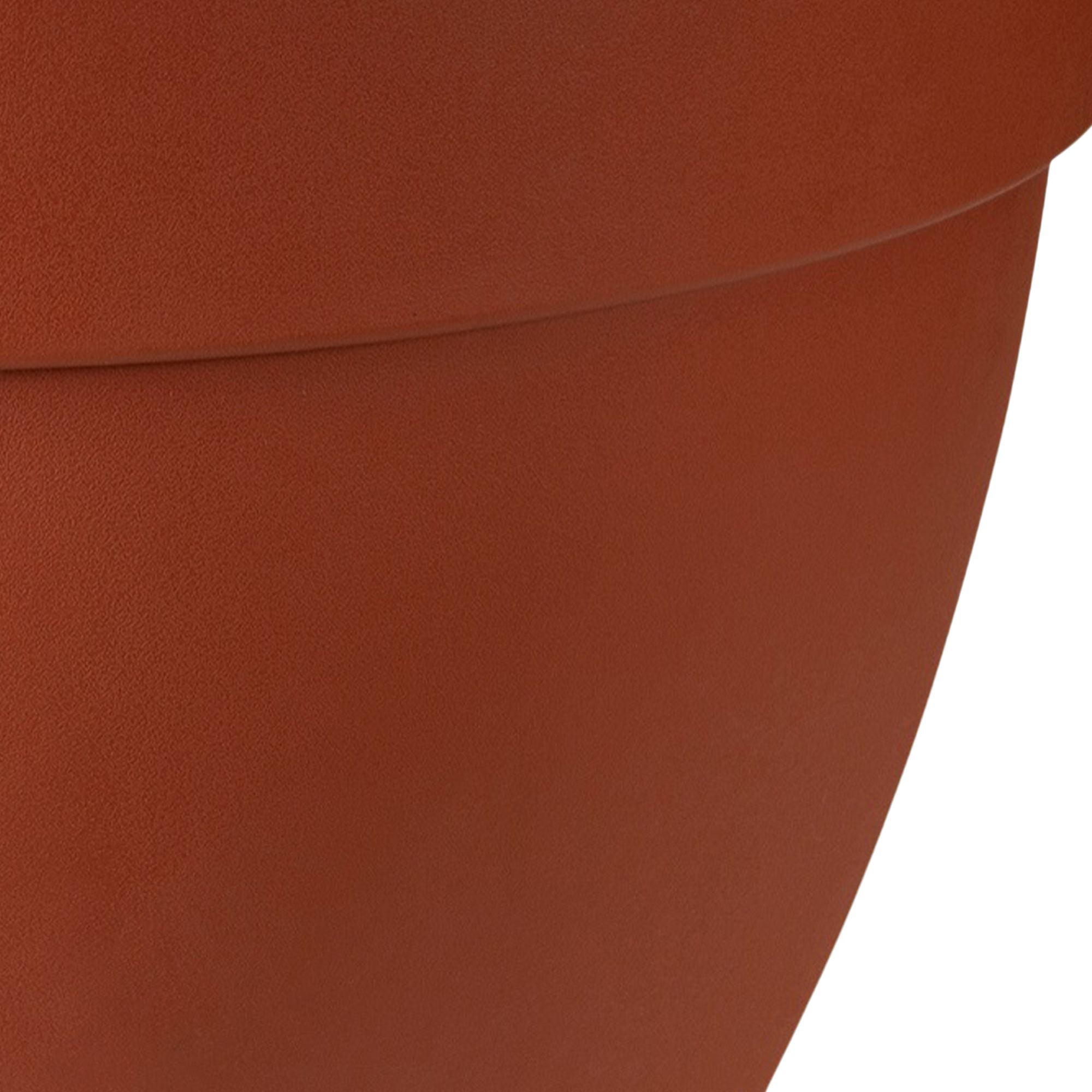 Verve Florus Terracotta Brown Bell Plastic Plant pot (Dia) 38cm, (H)28cm, 20.2L