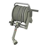 Verve Freestanding or wall-mounted Manual Hose reel & hose (L)25m