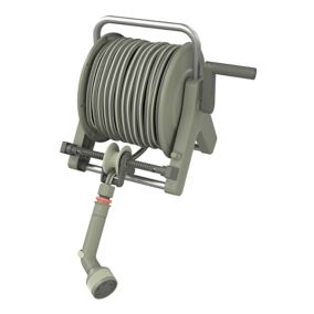 Verve Freestanding or wall-mounted Manual Hose reel & hose (L)25m