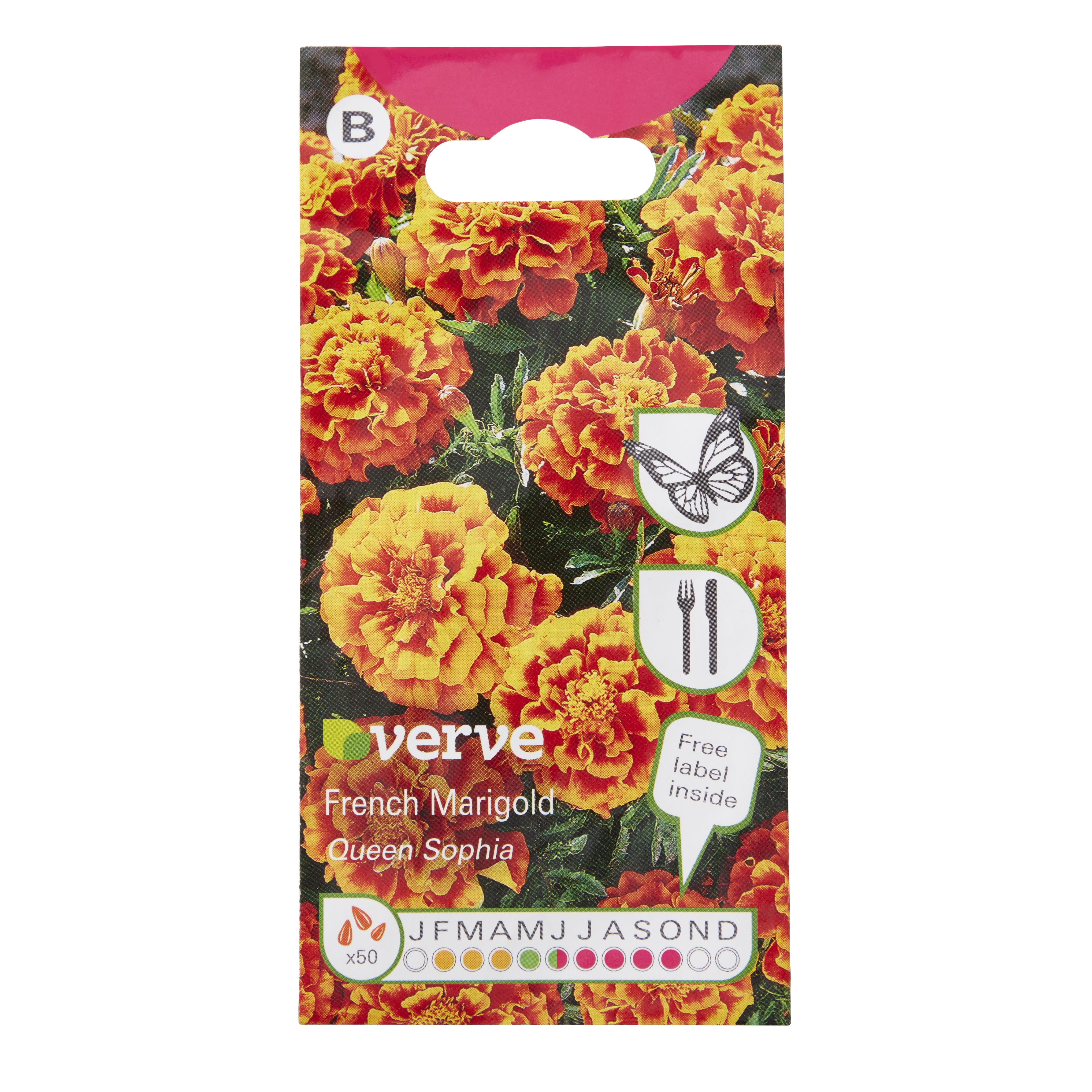 Verve French queen sophia Marigold Seeds