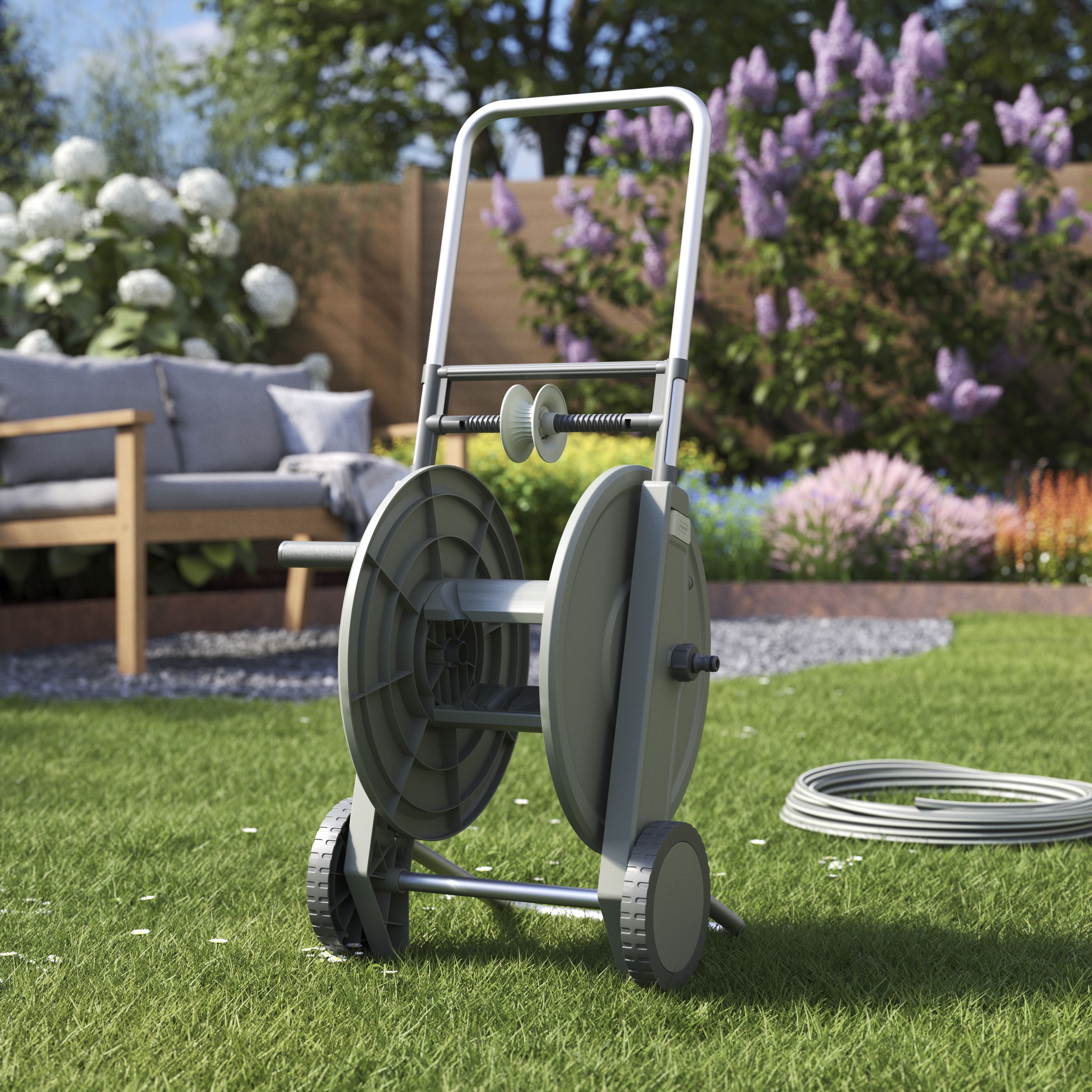 Hose reel deals on wheels