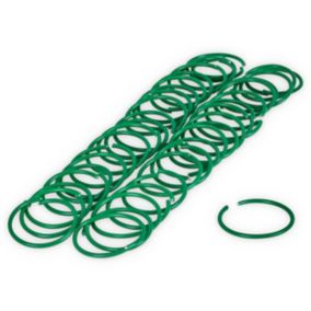 Verve Green Plastic Hoop plant tie (L)1.9m, Pack of 50