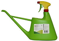 Verve Green Plastic Watering can & sprayer 1.3L