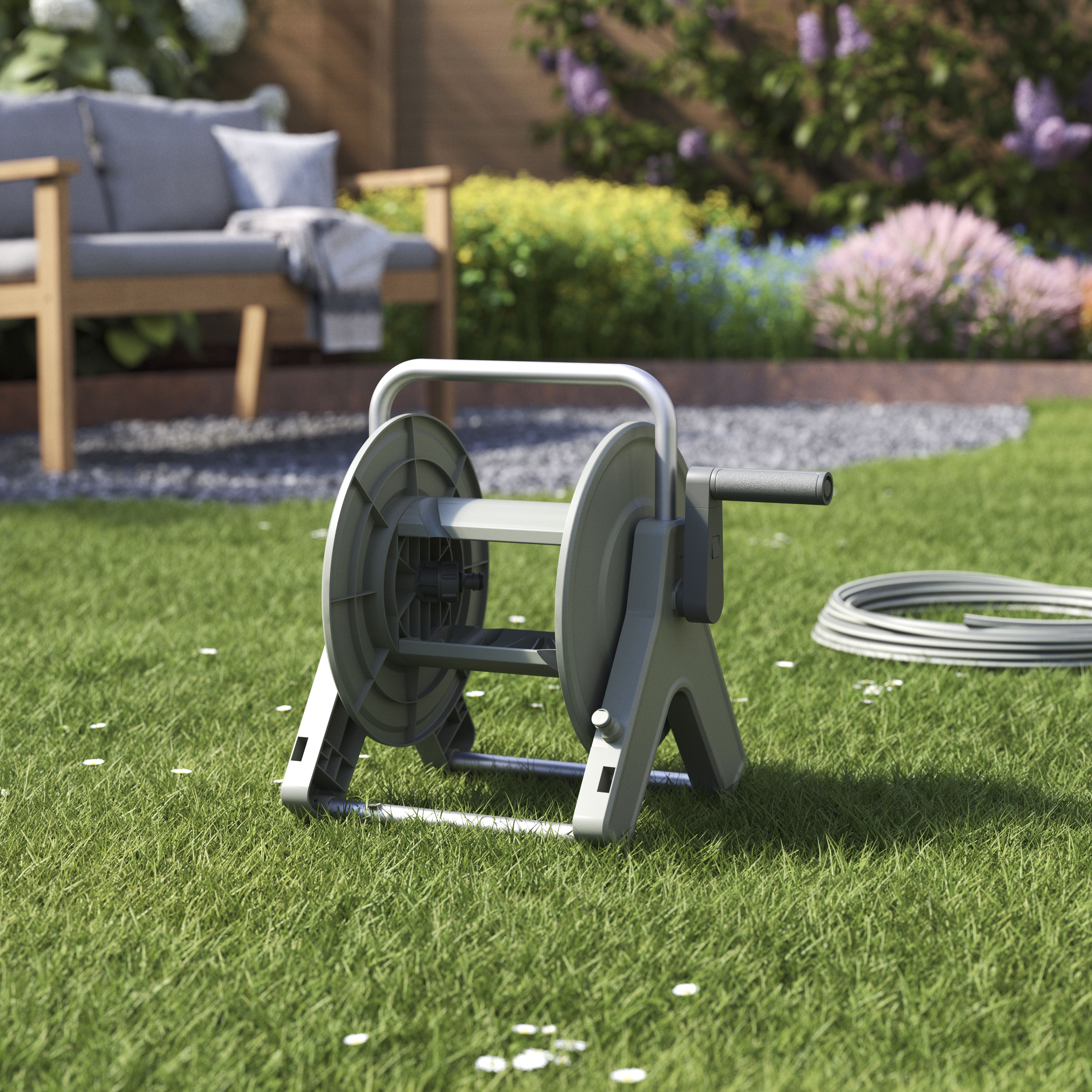 Verve Green Wall-mounted Empty hose reel Without wheels