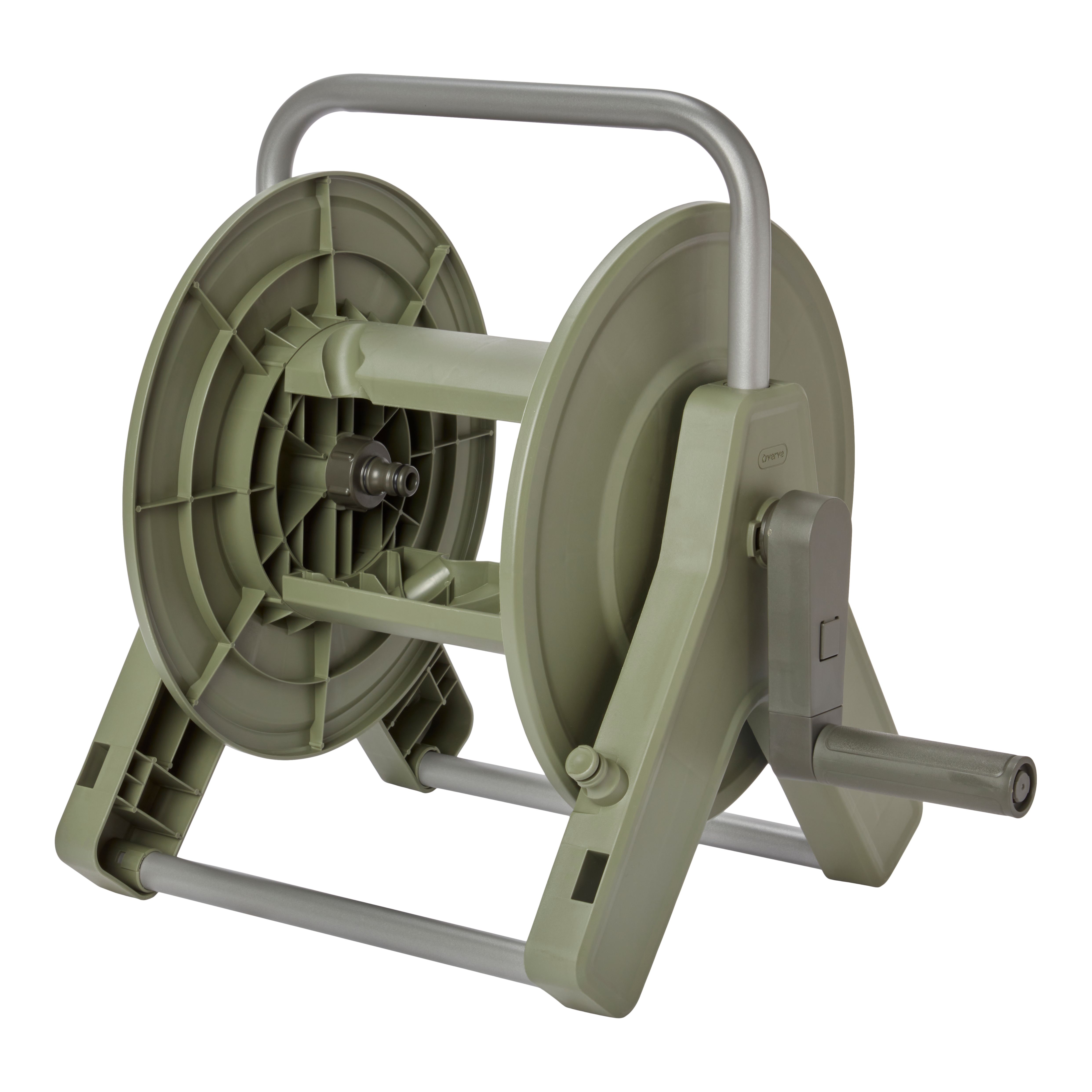 GoodHome Watering Grey Wall-mounted Empty hose reel Without wheels