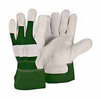 Verve Green & white Non safety gloves Small