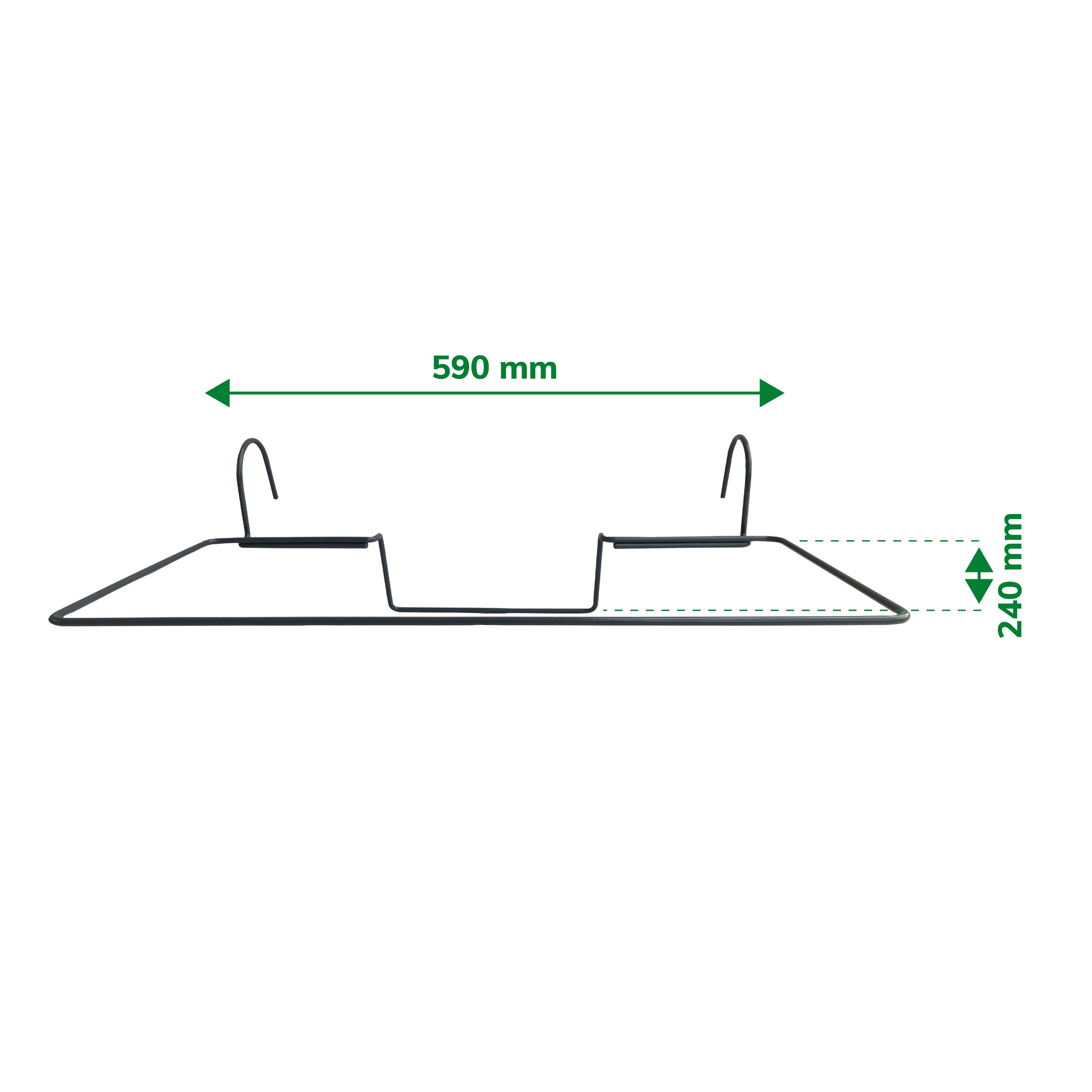 Verve Grey Metal 260mm Nurgal trough Bracket