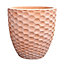 Verve Gudenå Natural Terracotta Honeycomb Round Plant pot (Dia)32cm