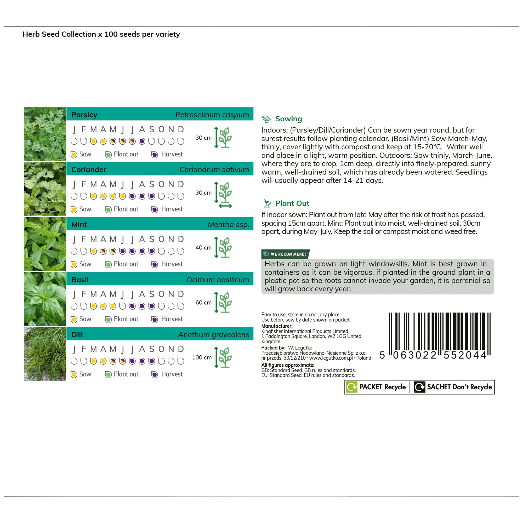 Verve Herb 'Mixed Collection' Herb Seeds