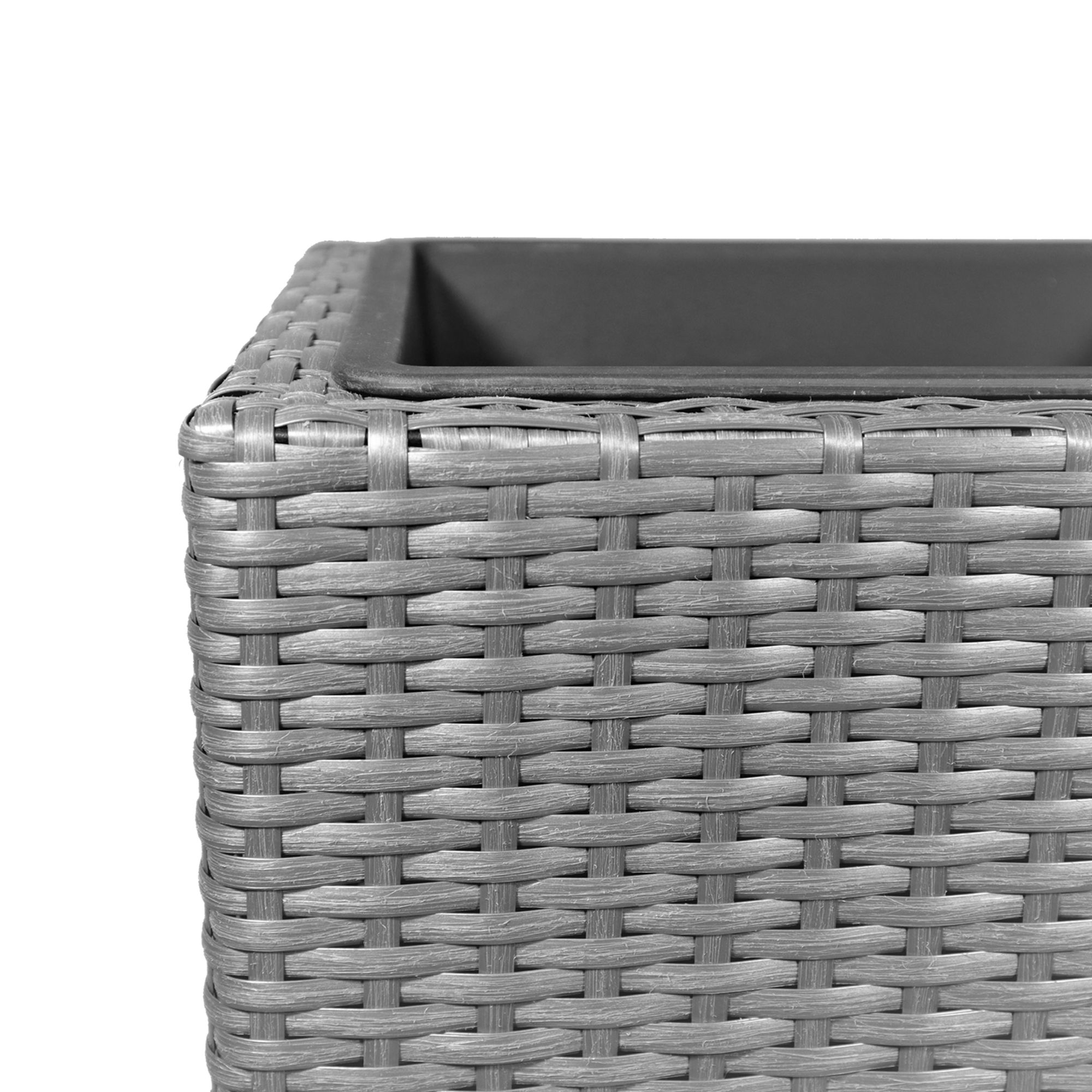 Verve IRAKLIA Grey Square Planter (H)40cm (W)40cm