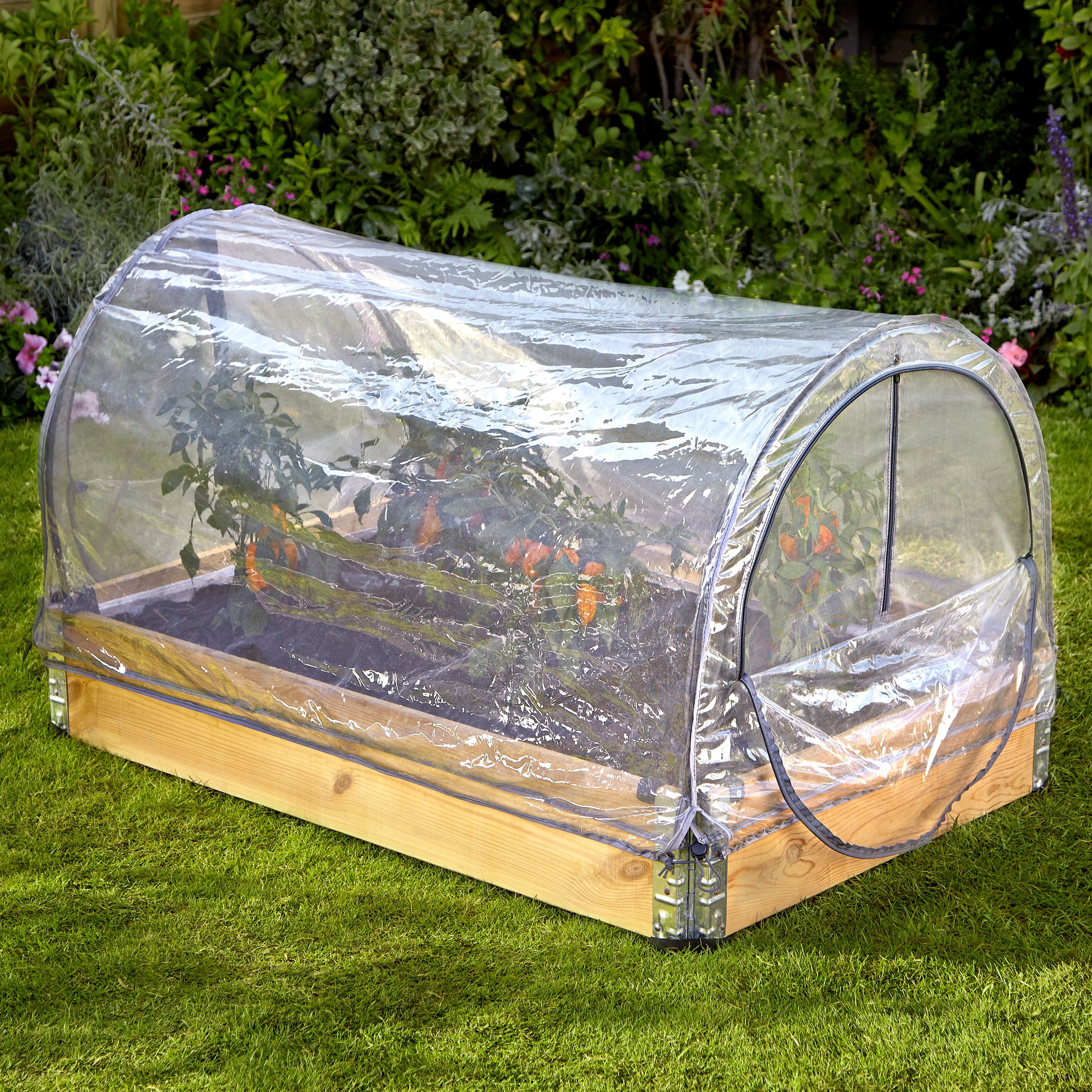 Verve Kitchen garden Large 0.88m² Grow tunnel cover with mesh cover