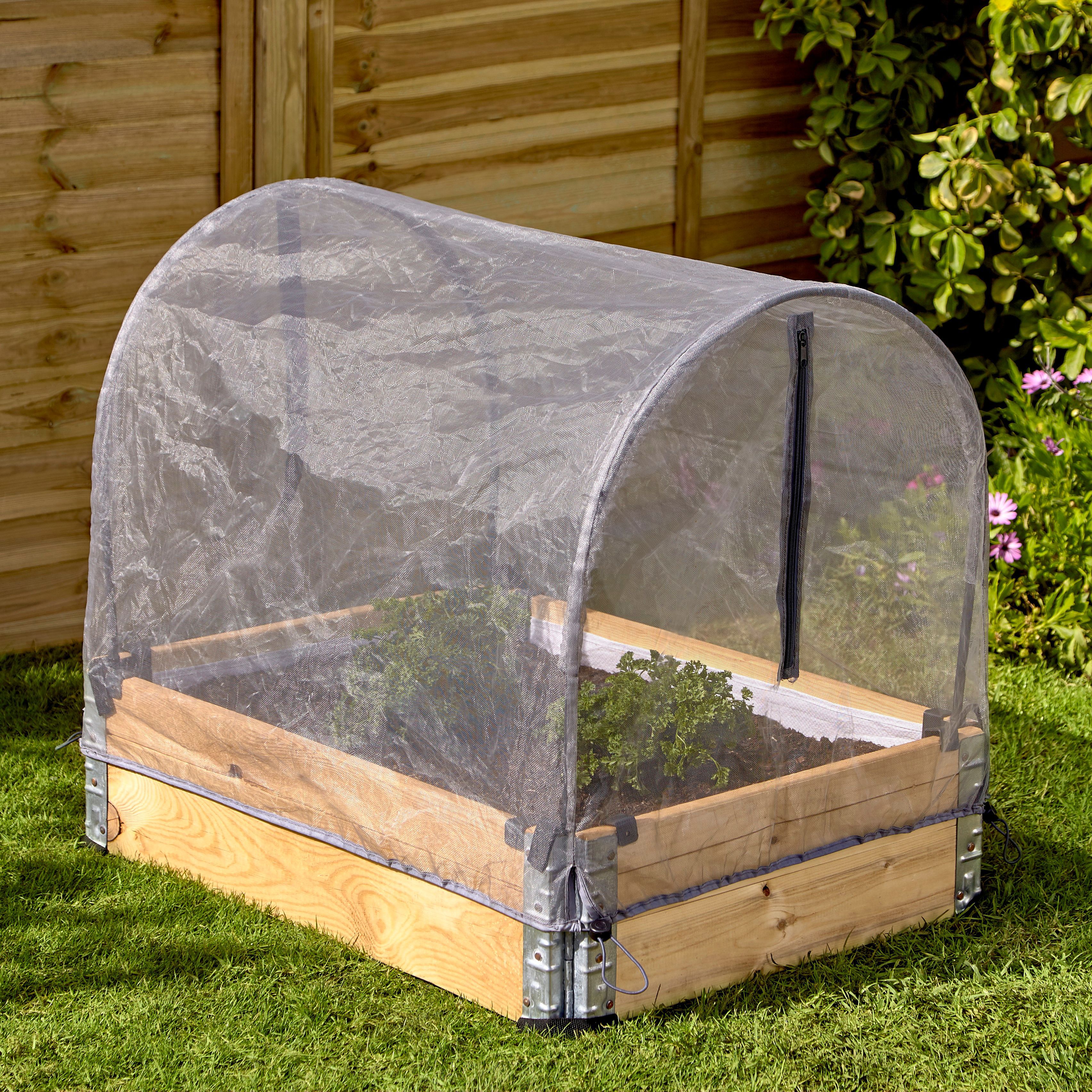 Verve Kitchen garden Small 0.42m² Grow tunnel cover with mesh cover