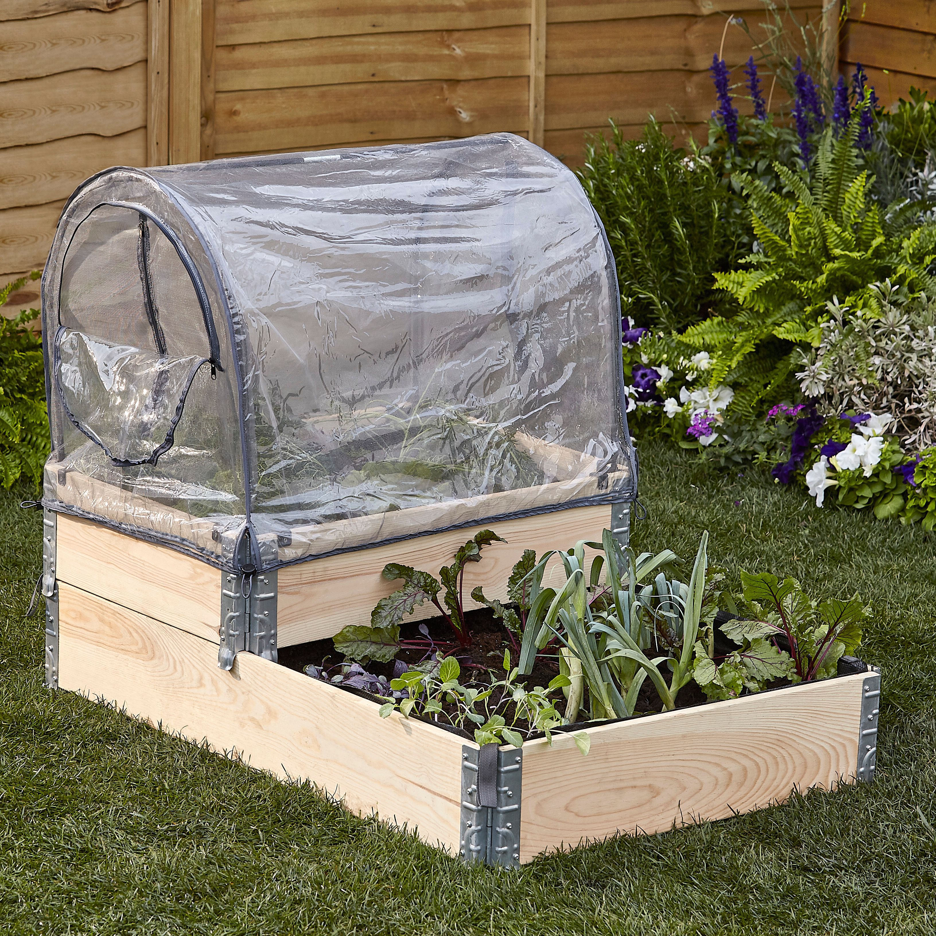 Verve Kitchen garden Small 0.42m² Grow tunnel cover with plastic cover