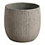 Verve Kulun Beige Knitted effect Fibreclay Round Plant pot (Dia)46cm