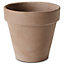 Verve Laleh Brown Terracotta Circular Plant pot (Dia)13.1cm