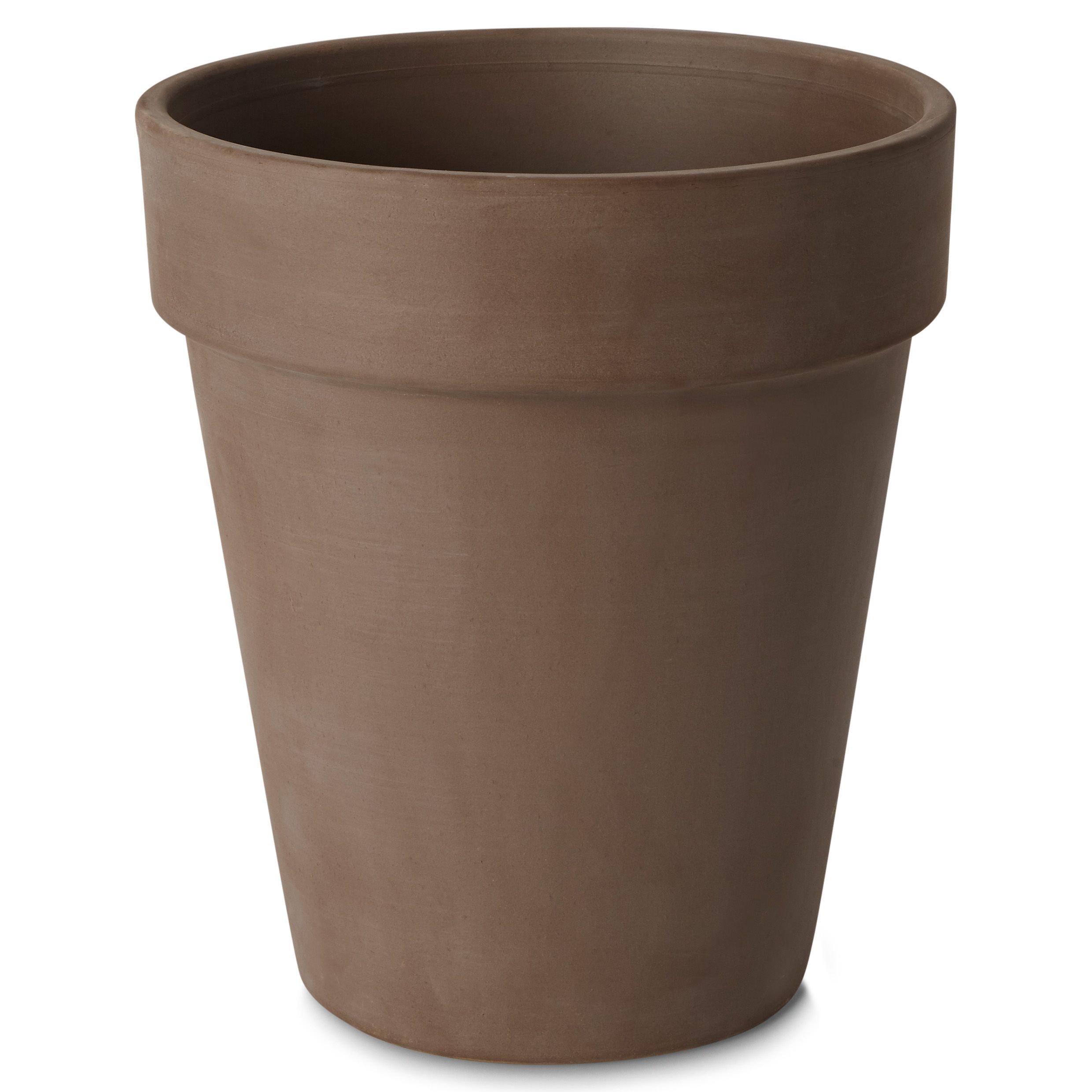 Verve Laleh Brown Terracotta Circular Plant pot (Dia) 27.3cm, (H)24.4cm, 9L