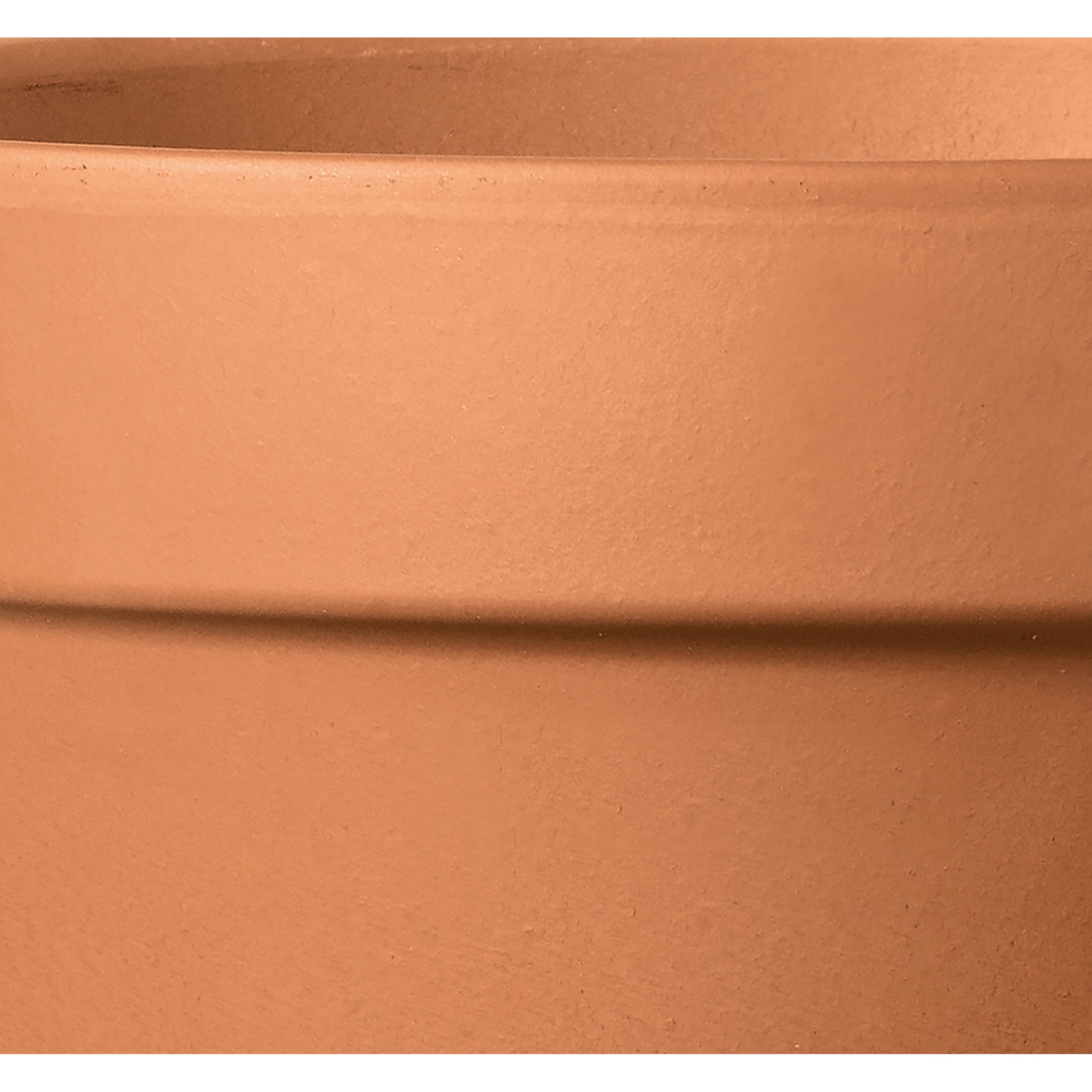 Verve Laleh Brown Terracotta Grow pot (Dia) 23cm, (H)20.3cm, 5L