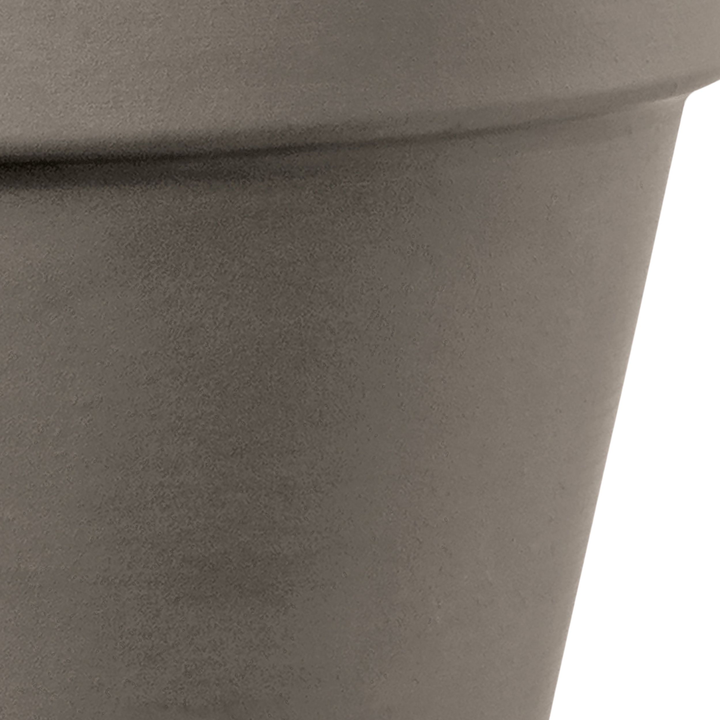 Verve Laleh Grey Terracotta Grow pot (Dia) 17.1cm, (H)14.9cm, 2L