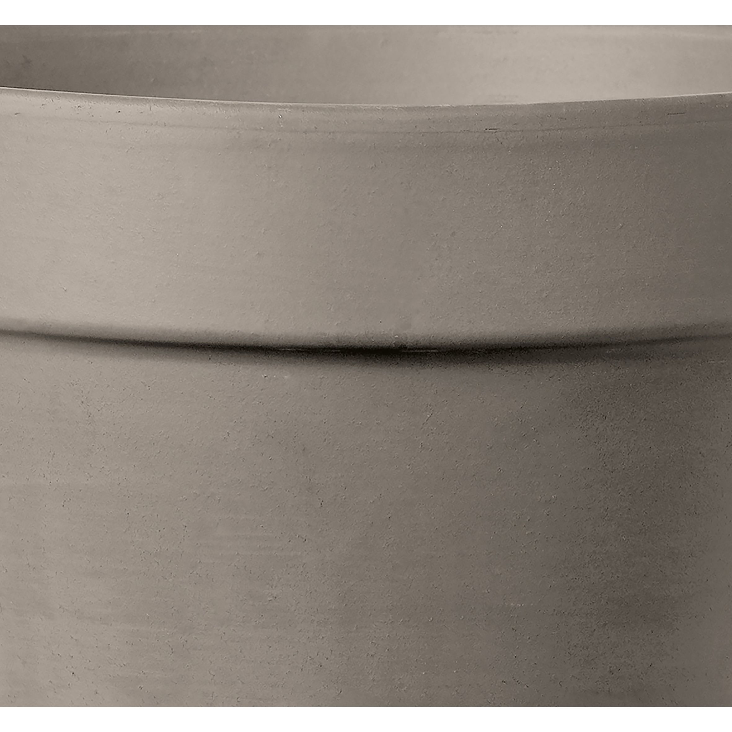 Verve Laleh Grey Terracotta Grow pot (Dia) 23cm, (H)20.3cm, 5L