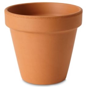 Verve Laleh Terracotta Circular Plant pot (Dia)17.1cm