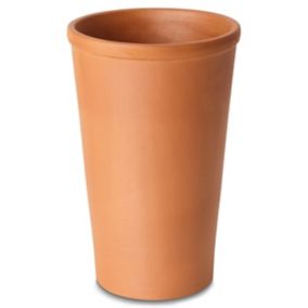 Verve Laleh Terracotta Circular Plant pot (Dia) 23.5cm, (H)30cm, 8L