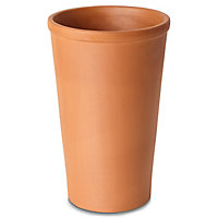 Verve Laleh Terracotta Circular Plant pot (Dia)23.5cm